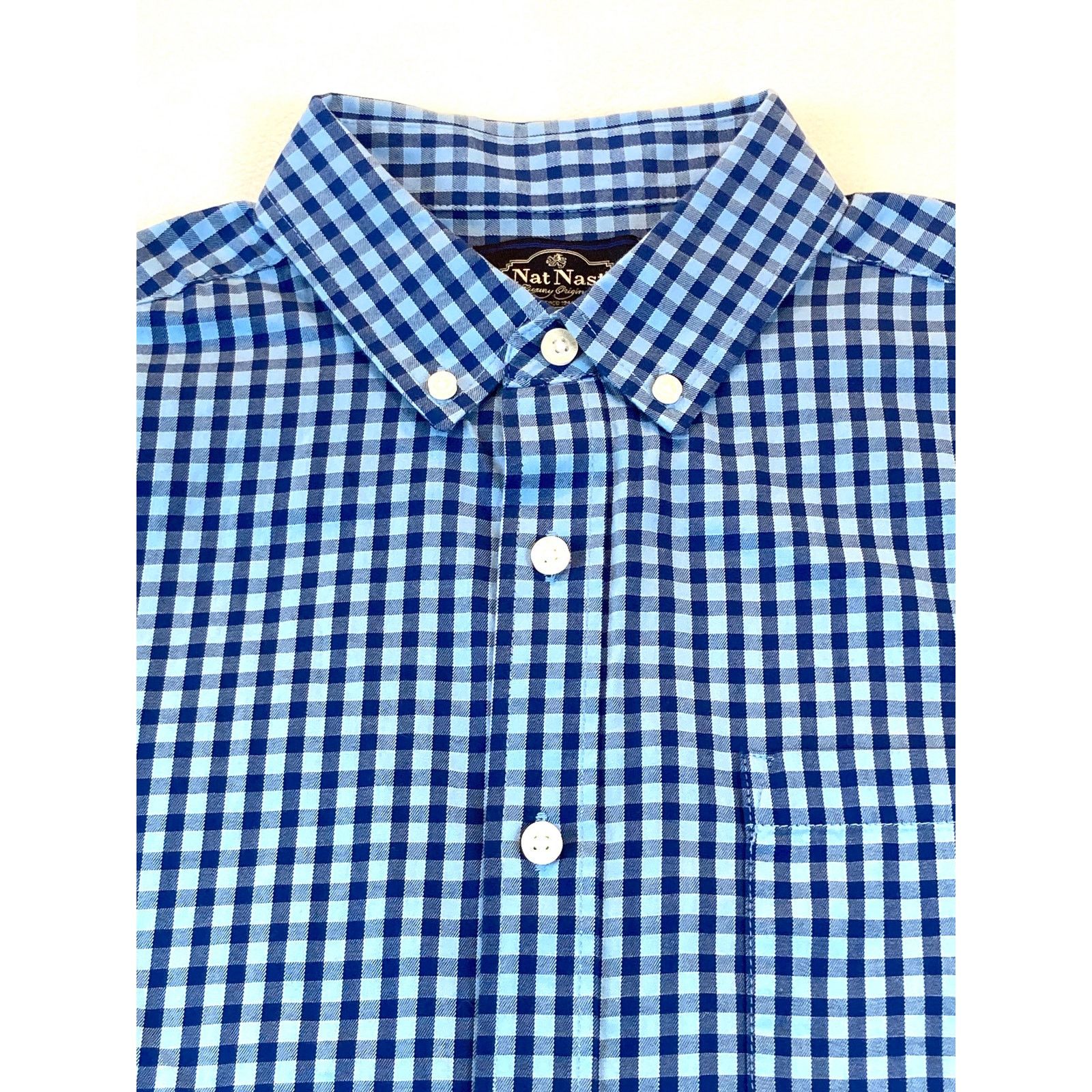 Nat Nast Nat Nast Blue Check Button Down Long Sleeve Shirt Medium Size US M / EU 48-50 / 2 - 1 Thumbnail