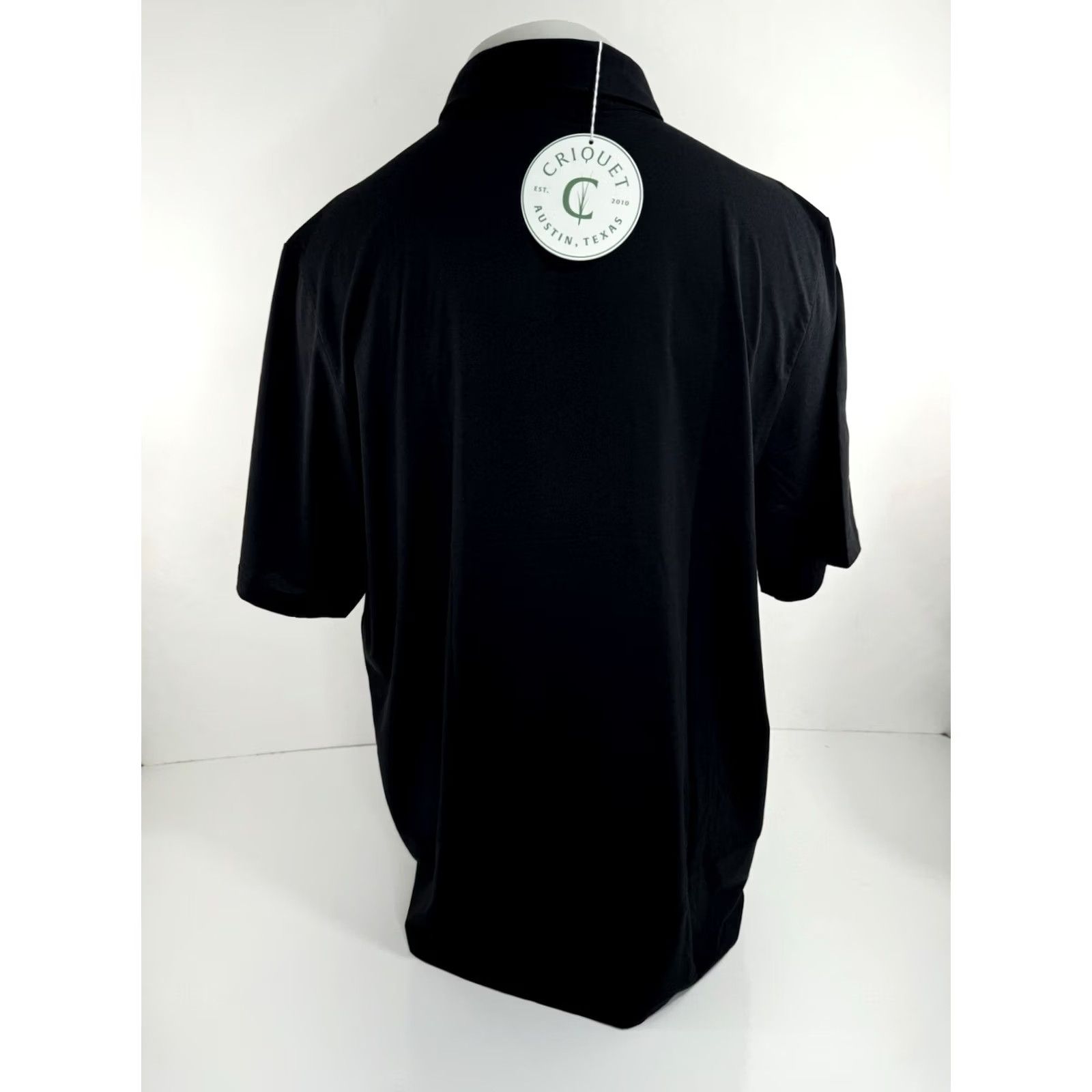 Vintage Criquet Austin - Golf Polo Shirt - XXL Pocket - Black - 2XL - Mens - Polo Size US XXL / EU 58 / 5 - 3 Thumbnail
