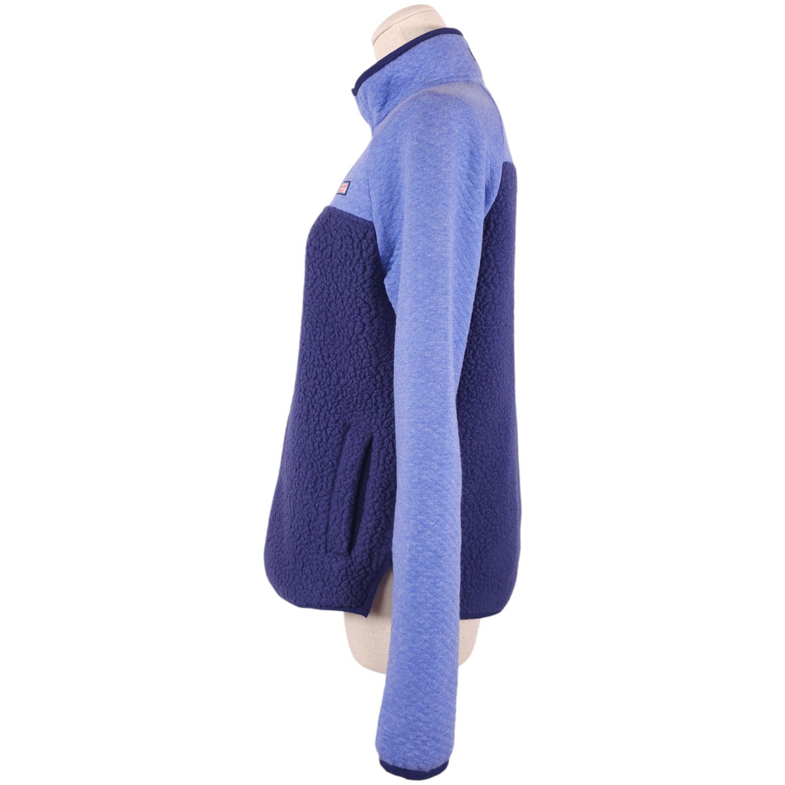 Vineyard Vines Vineyard Vines Mixed Media Sherpa Fleece Popover Blue XS Size XS / US 0-2 / IT 36-38 - 2 Thumbnail