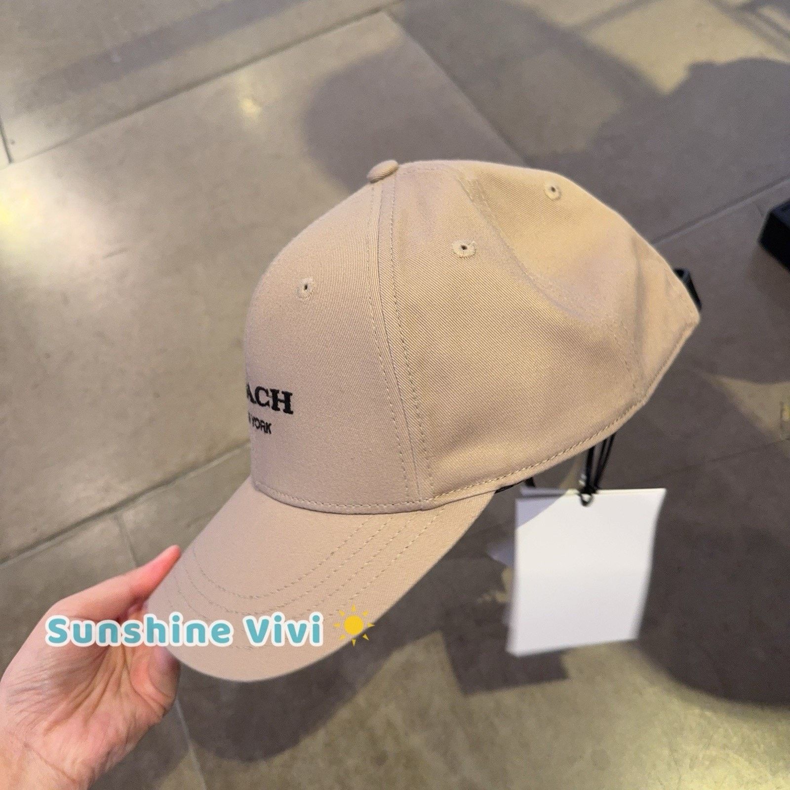 Coach NWT Coach Embroidered Baseball Hat Unisex CAA64 Grey Birch Size ONE SIZE - 2 Thumbnail