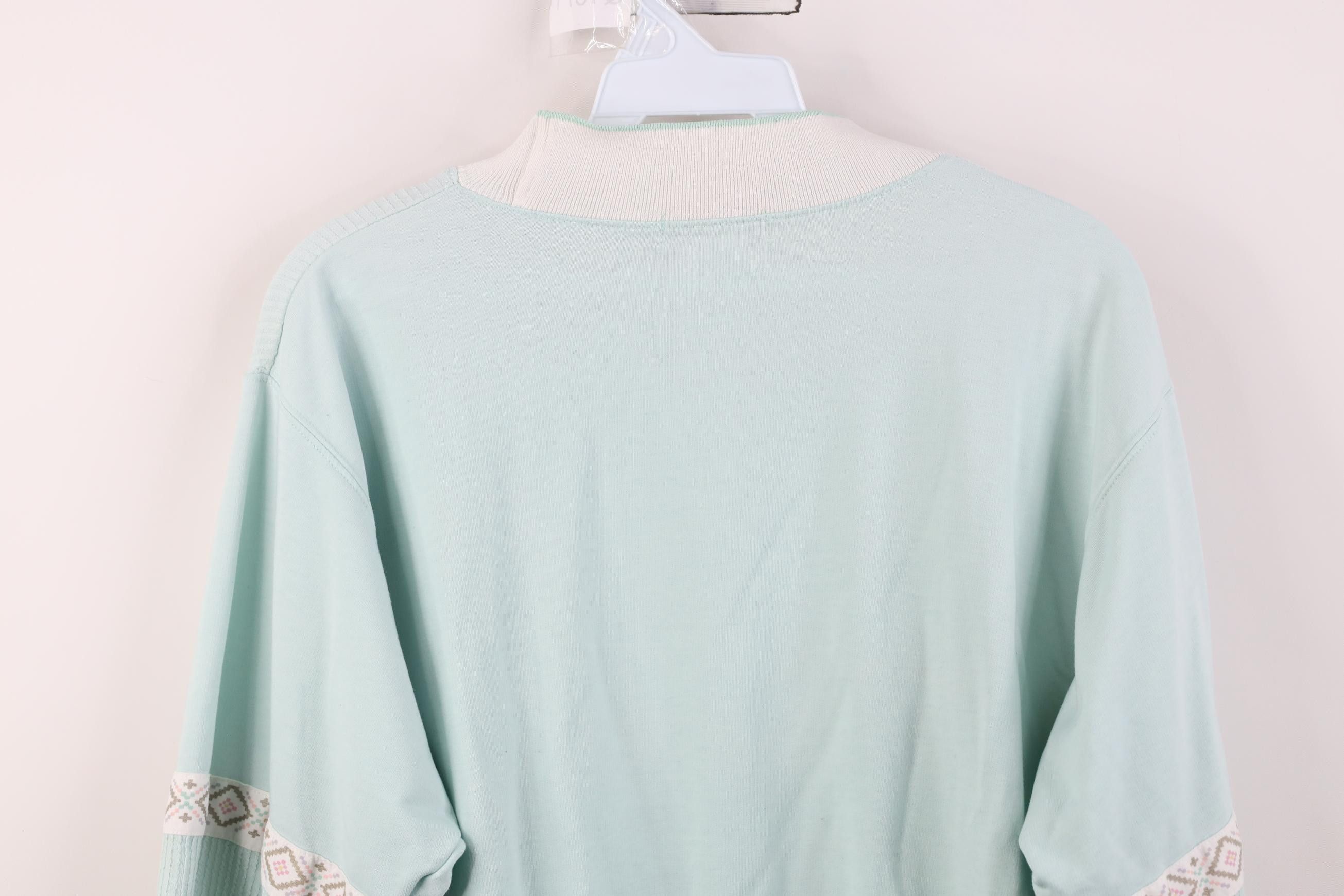 Vintage Vintage 90s Streetwear Fair Isle Mock Neck Sweatshirt Size S / US 4 / IT 40 - 11 Thumbnail