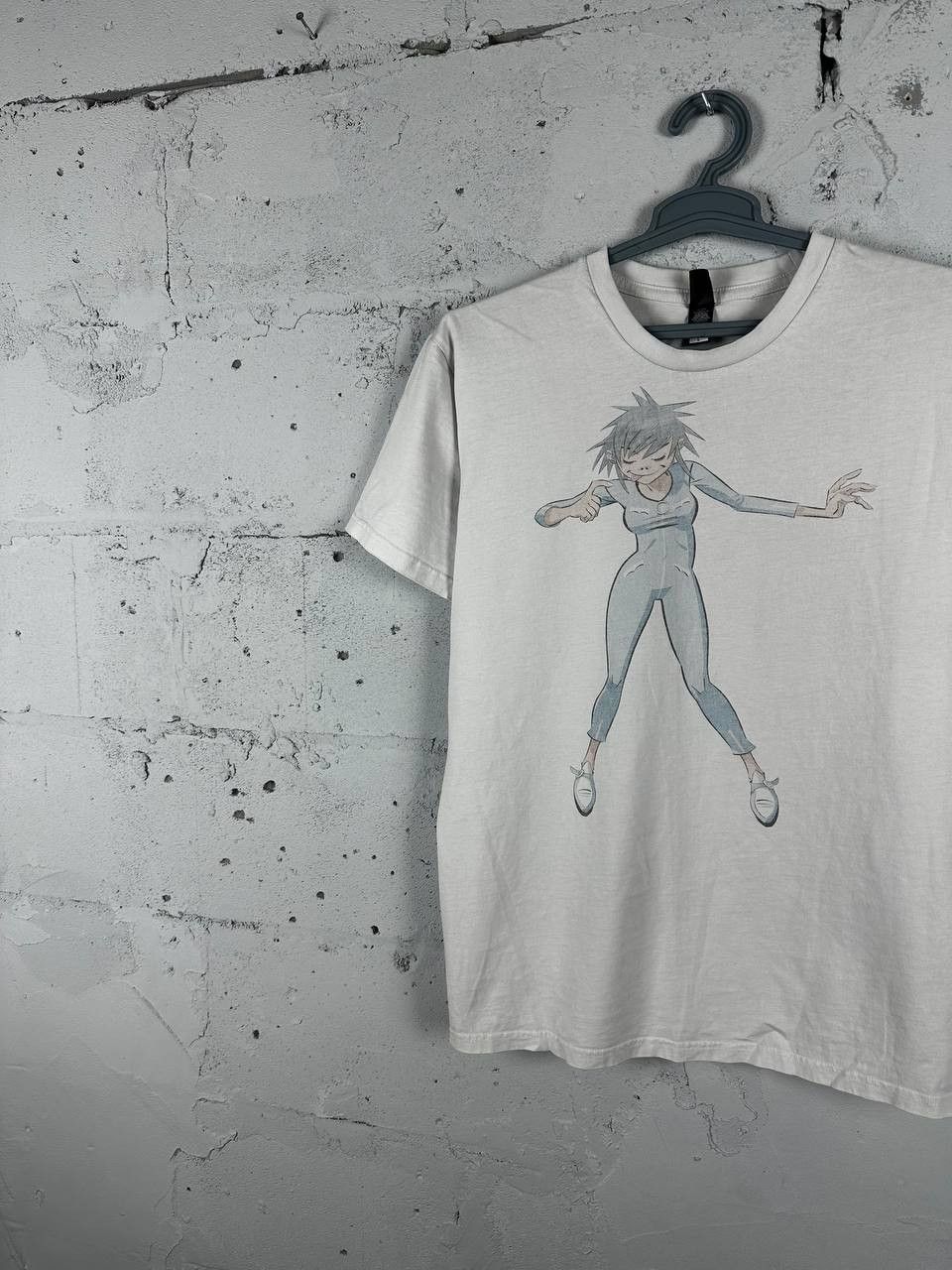 Band Tees × Japanese Brand White Gorillaz PUNK ROCK Band T Shirt Size US L / EU 52-54 / 3 - 2 Thumbnail