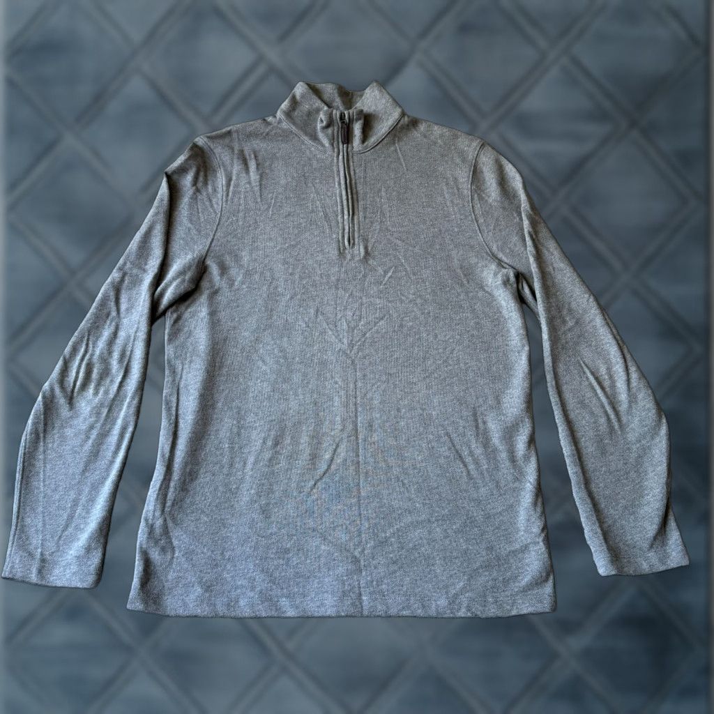 J.Crew VINTAGE? No. NEW J. Crew Mercantile Sweater Mens XS Gray 1/4 Zip Pullover Knit? Wait. Size US XS / EU 42 / 0 - 1 Thumbnail