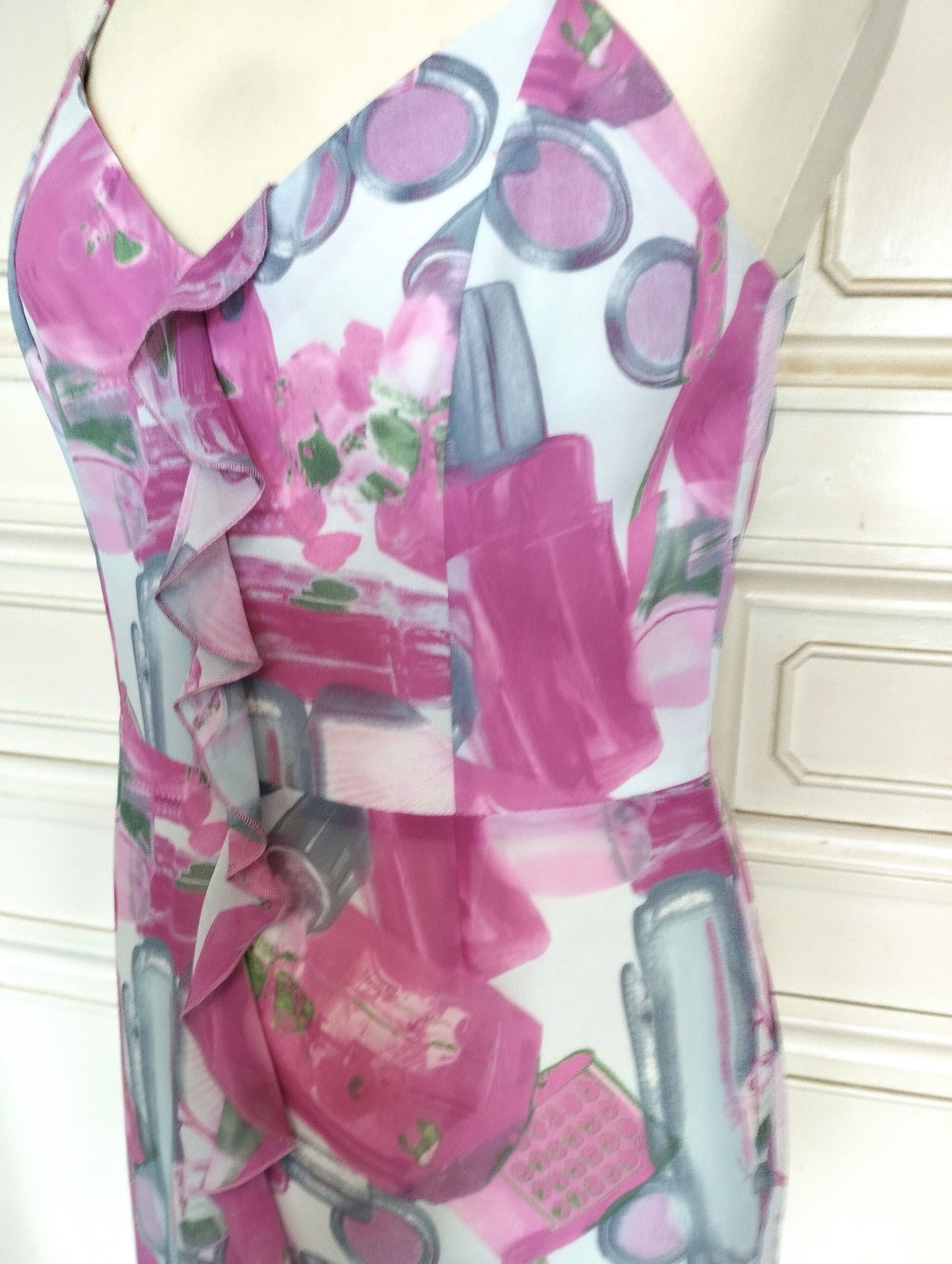 Designer Nathalie Chaize Créatrice Robe Cocktail T M Size M / US 6-8 / IT 42-44 - 6 Thumbnail
