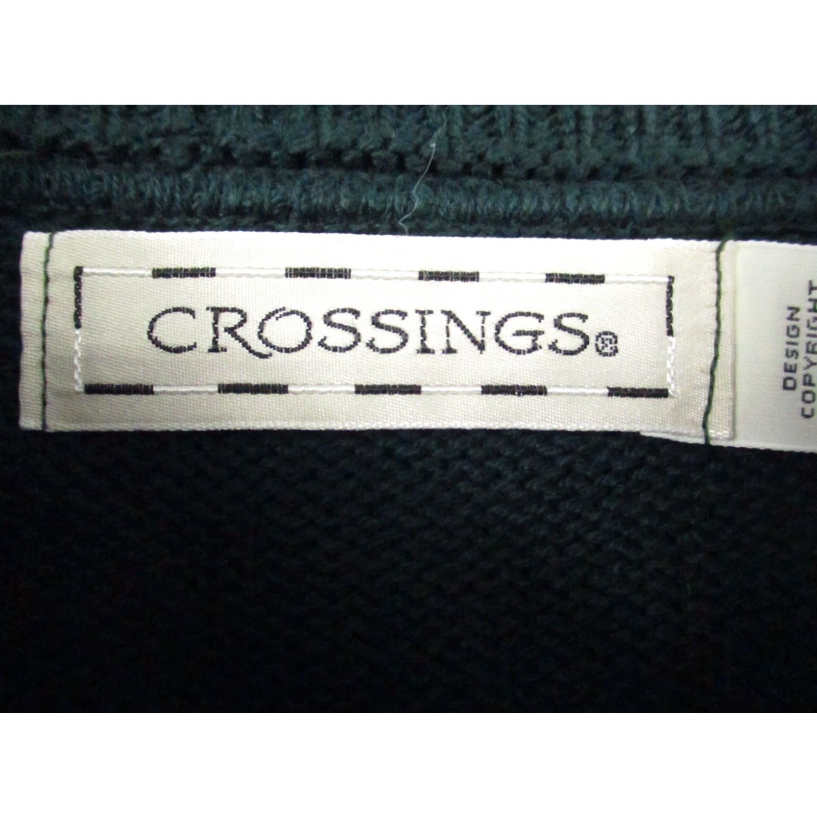 Vintage Crossings Sweater Large Men's Green Crew Neck Pullover Vintage Golf Robert Trent Jones Trails Mens Size US L / EU 52-54 / 3 - 3 Thumbnail