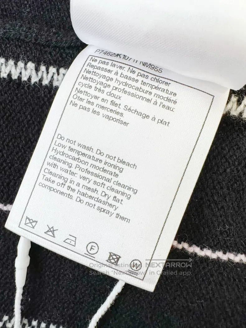 Chanel Chanel 23P black vertical striped knitted suspender vest Size XS / US 0-2 / IT 36-38 - 8 Thumbnail