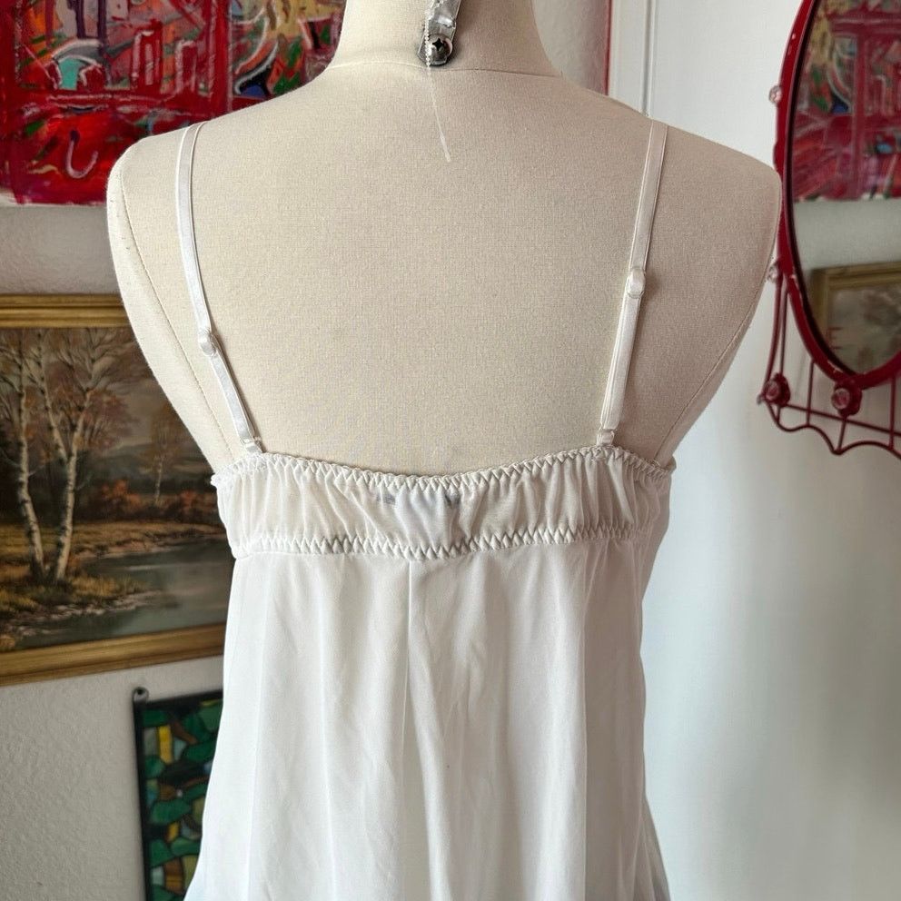 Other linea donatella white cream slip bralette dress Size L / US 10 / IT 46 - 3 Thumbnail