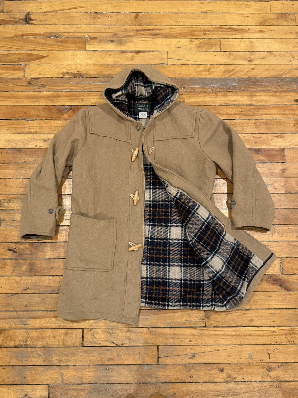 Vintage Vintage wool flannel lined hooded overcoat trench coat USA Size US M / EU 48-50 / 2 - 1 Thumbnail