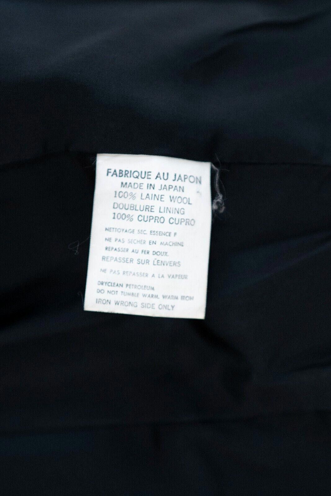 Yohji Yamamoto Yohji Yamamoto Wool Black Blazer Sz. M Size M / US 6-8 / IT 42-44 - 6 Thumbnail