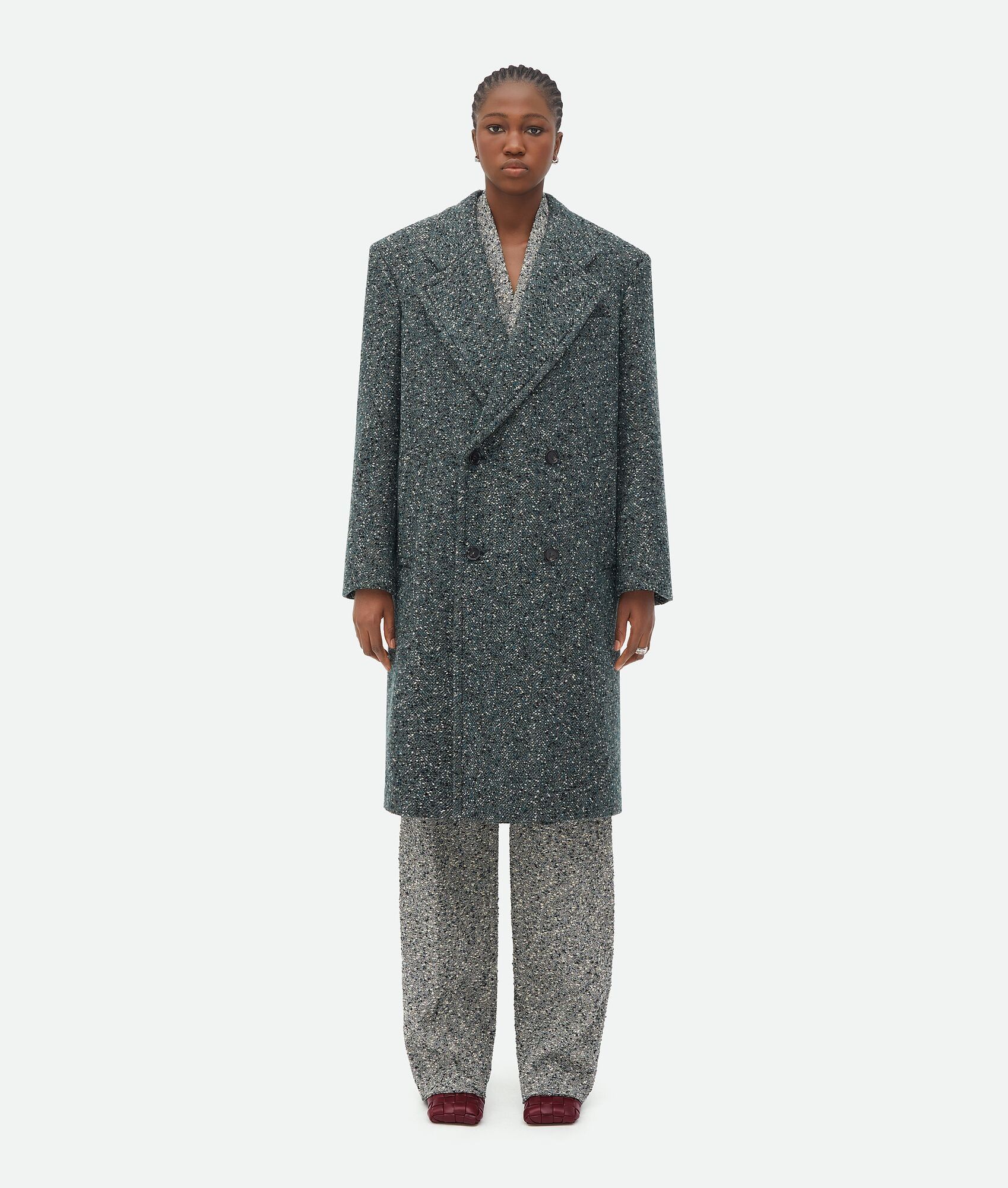 Bottega Veneta o1bcso1str0225 Cotton Bouclé Jacket in Multicolor Size XS / US 0-2 / IT 36-38 - 4 Thumbnail