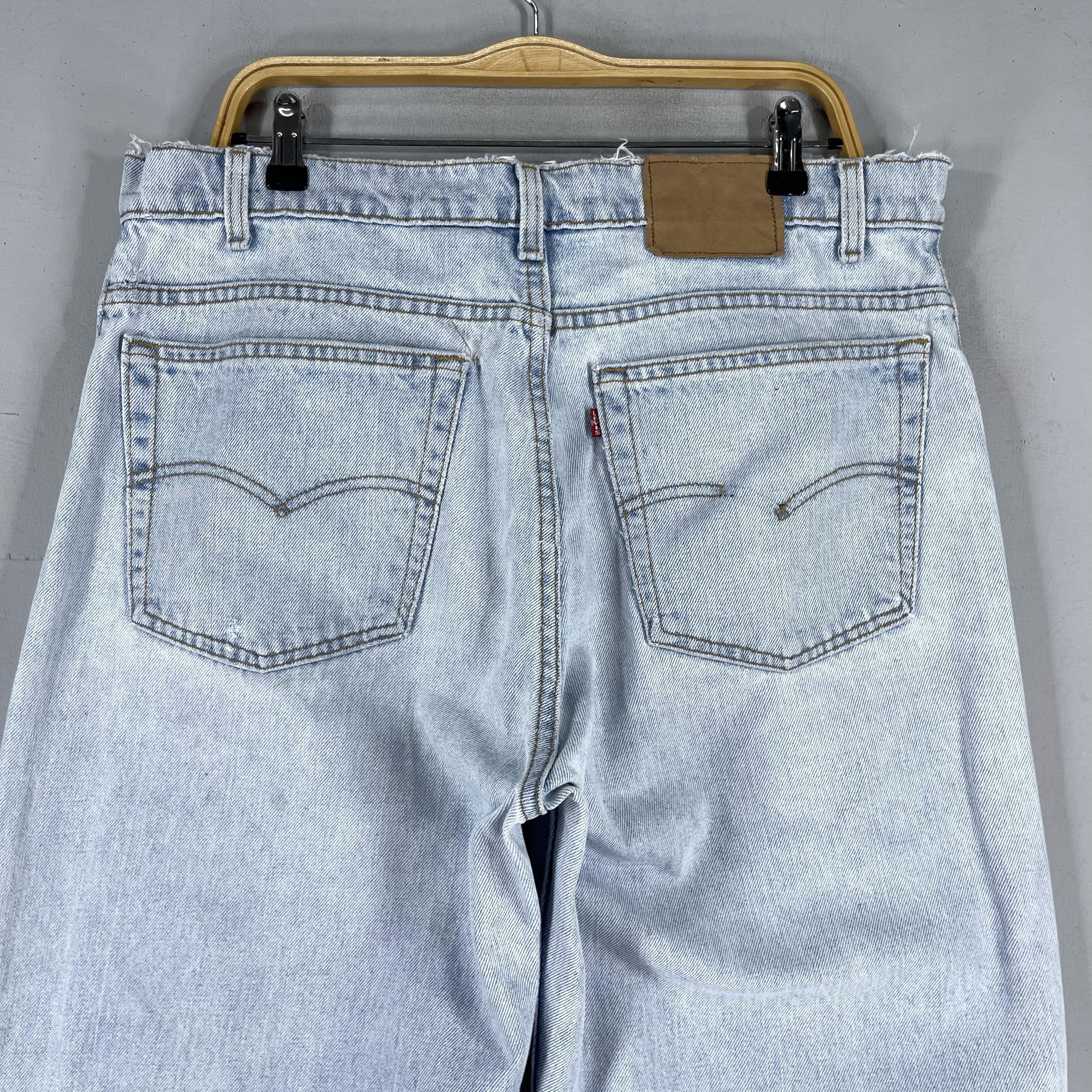 Levi's × Vintage W36 L35 Vintage Distressed Levis 550 Ripped Jeans Size US 36 / EU 52 - 10 Thumbnail