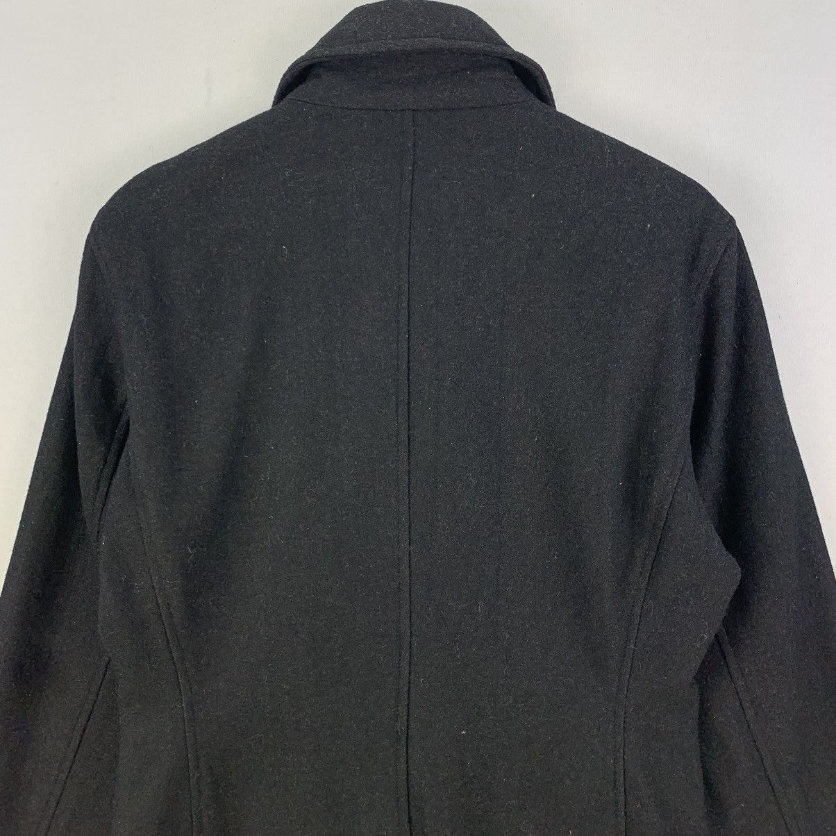 Japanese Brand Vintage Commontage Double Breasted Peacoat Wool Blend Jacket Size US L / EU 52-54 / 3 - 12 Thumbnail