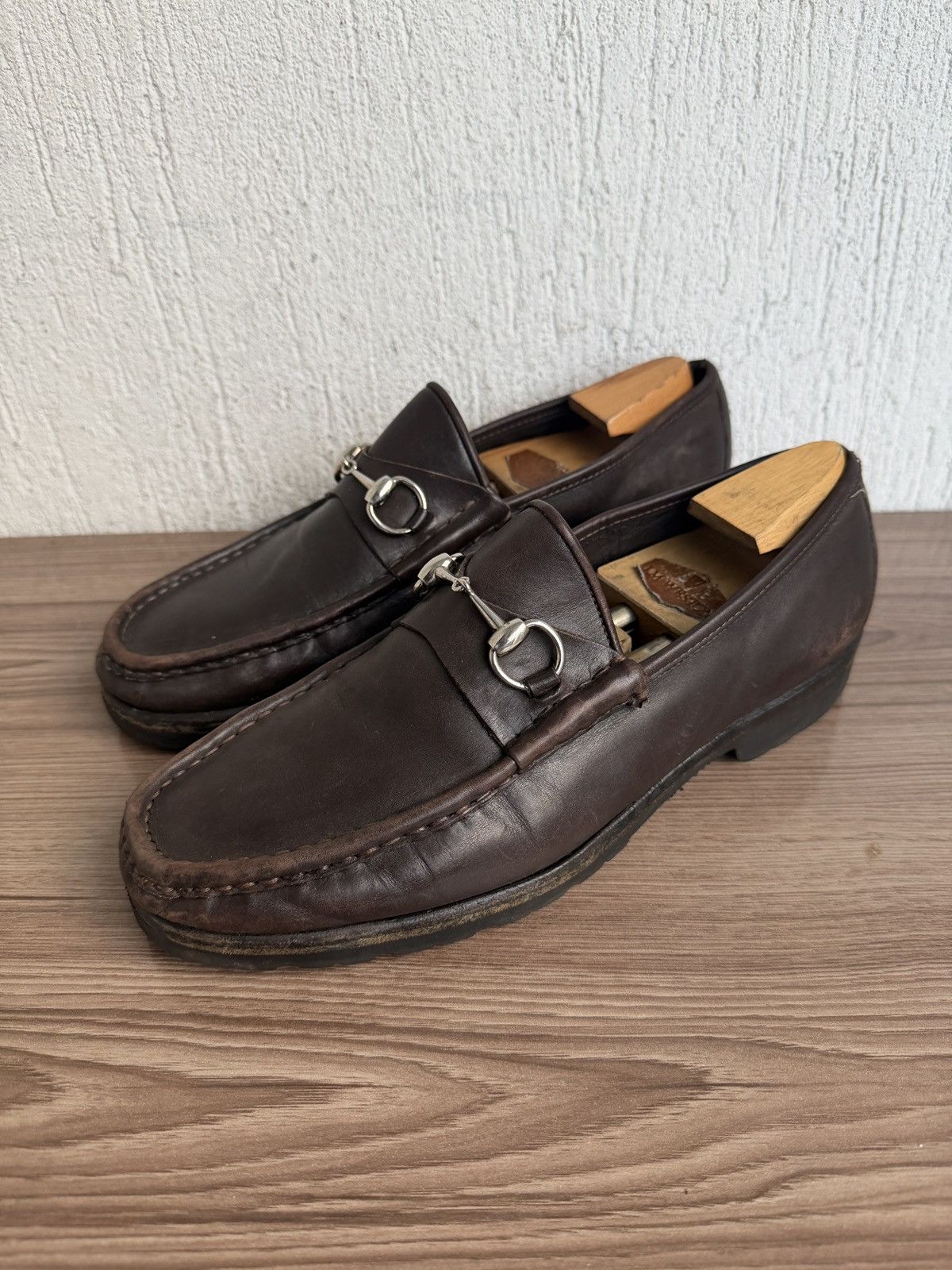 Gucci Horsebit rubber sole loafers Size US 10.5 / EU 43-44 - 1 Thumbnail