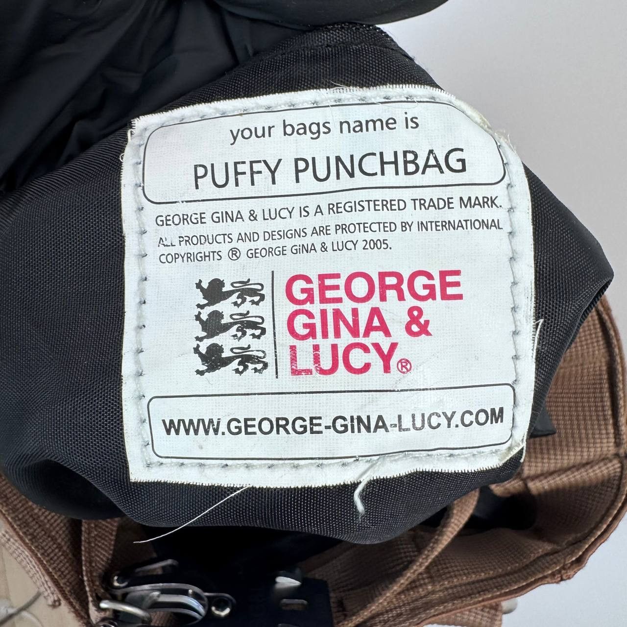 George Gina & Lucy George Gina Lucy Puffy Punchbag Shoulder Bag Brown Womens Size ONE SIZE - 3 Thumbnail