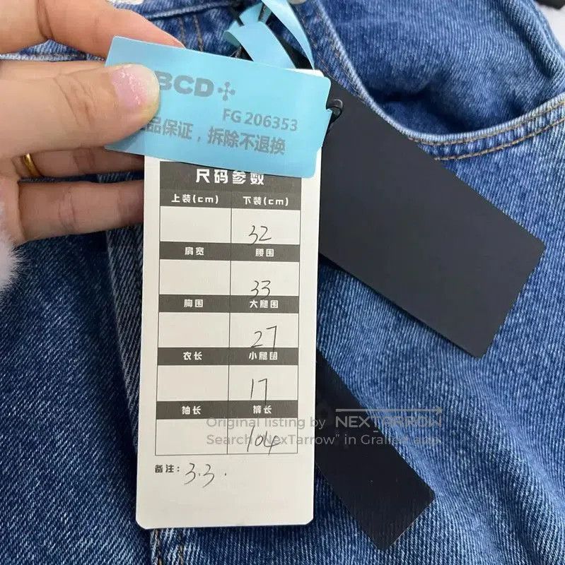 Loewe Loewe Blue Cotton Casual Pants for Women . Size 28" / US 6 / IT 42 - 6 Thumbnail