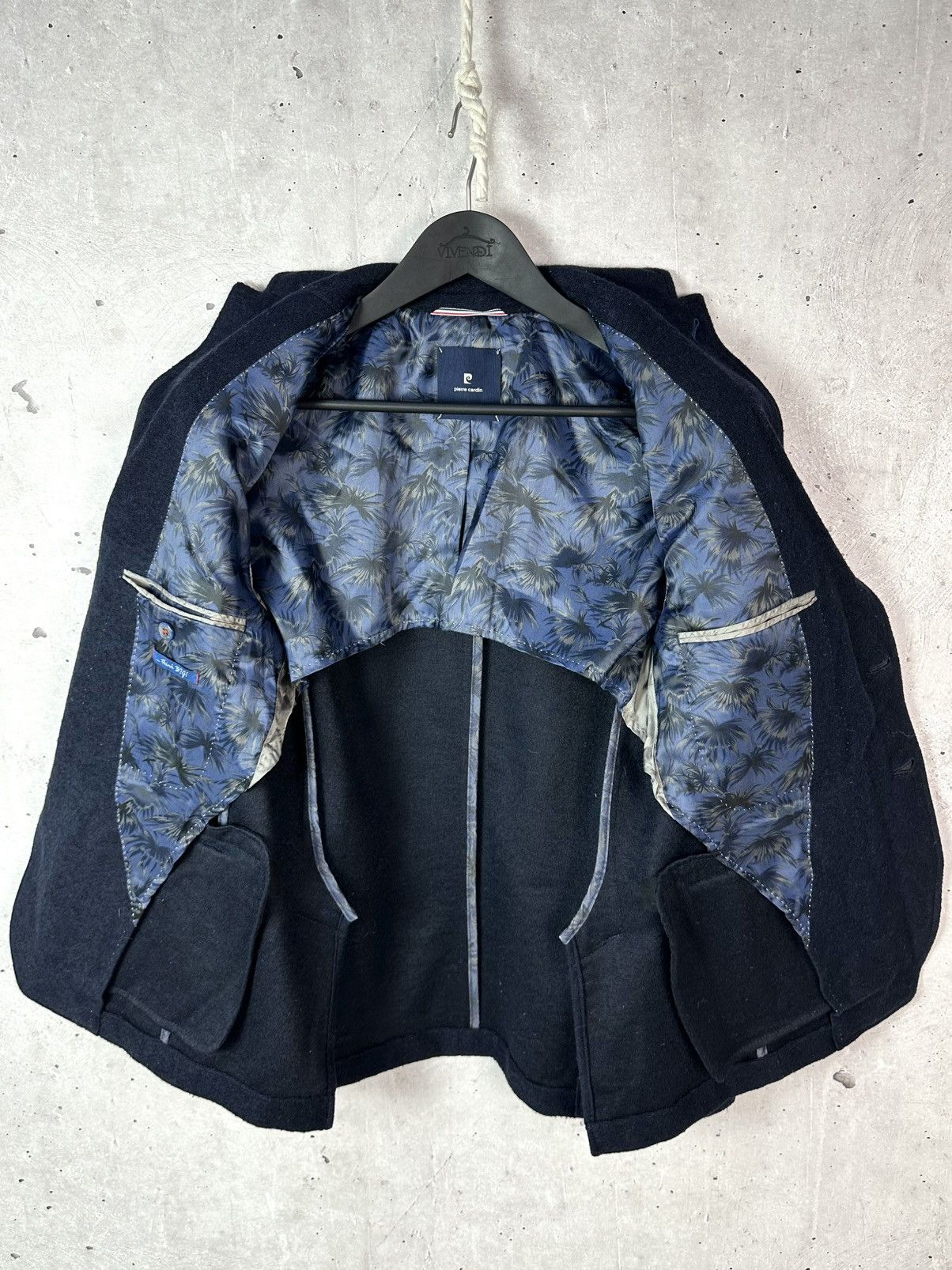 Pierre Cardin Pierre Cardin Wool Navy Blue Two-Button Long Sleeve Jacket Size US M / EU 48-50 / 2 - 10 Thumbnail