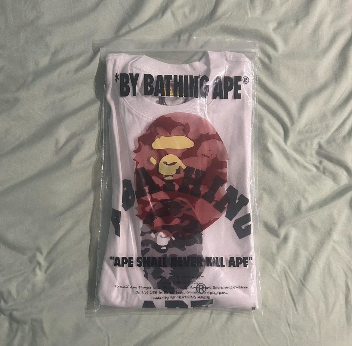 Japanese Brand × Vintage Bape Camo College Tee Size US M / EU 48-50 / 2 - 4 Thumbnail