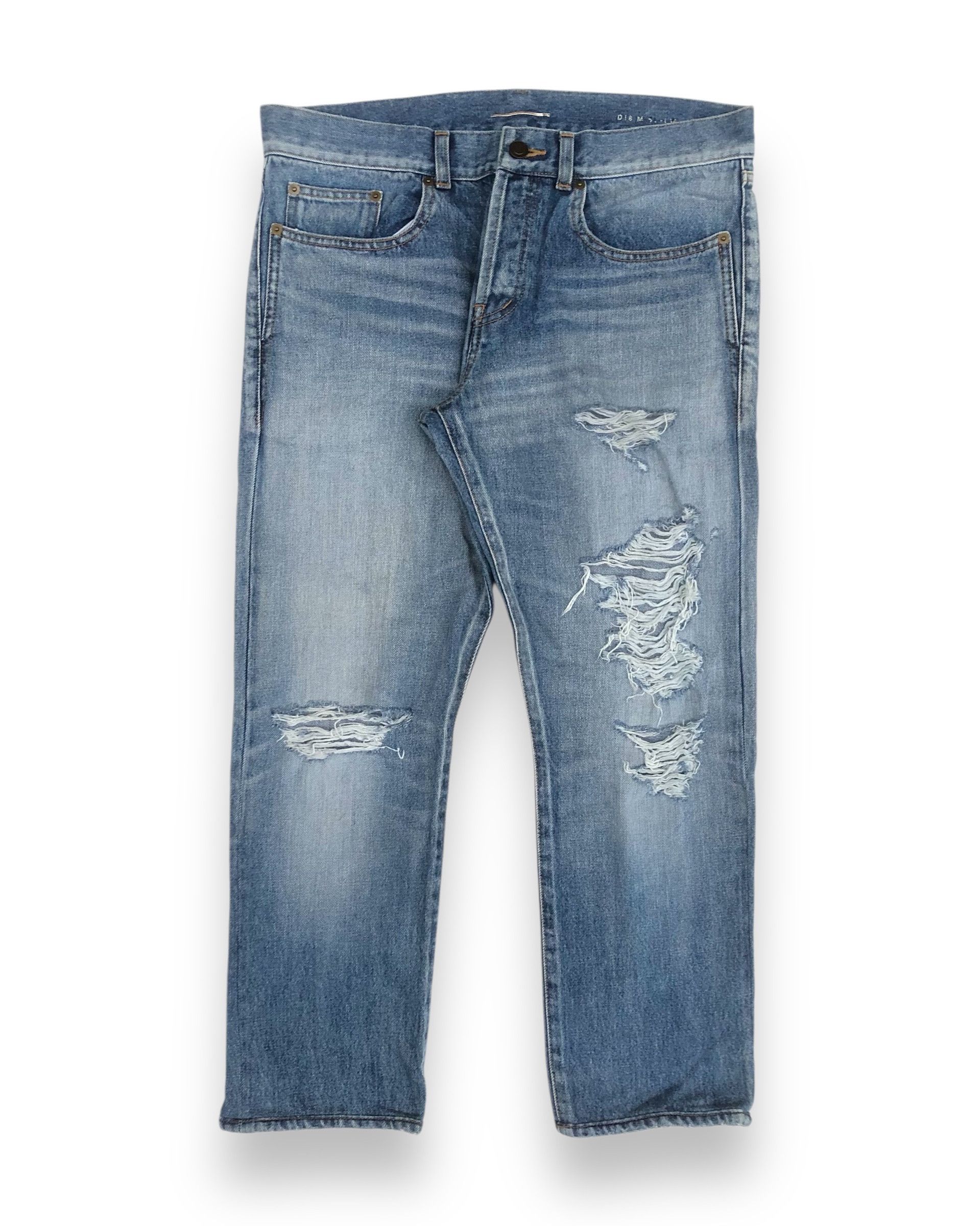 Saint Laurent Paris 2018 Saint Laurent Paris Crash Tapered Jeans Size US 32 / EU 48 - 1 Thumbnail