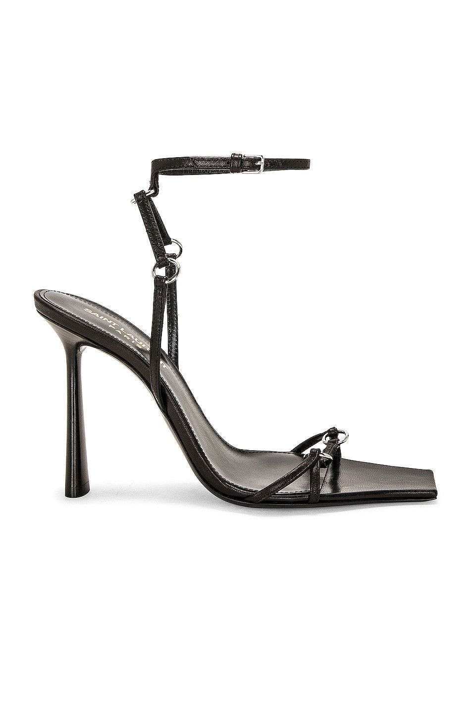 Saint Laurent Paris o1s1wg110425 755337 Nova 105 Sandals in Black Size US 7 / IT 37 - 1 Thumbnail
