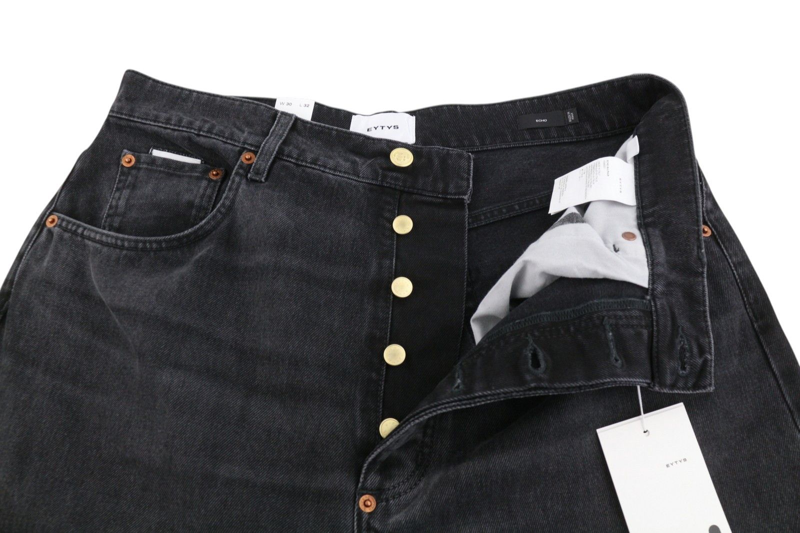 Eytys ECHO SULPHUR ULTRA BAGGY W30/L32 Black Faded RRP370 89328 Size US 30 / EU 46 - 6 Thumbnail