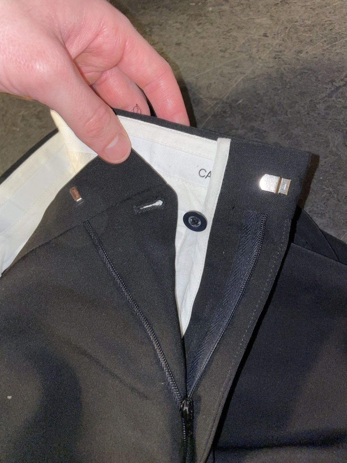 Calvin Klein 205W39NYC × Raf Simons (BNWT) CK205W39NYC Black Wool Pants (Sz 36) Size US 36 / EU 52 - 7 Thumbnail