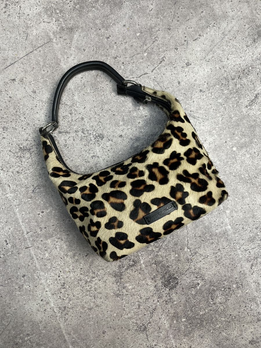 Guess Vintage Mancinelli Milano Leopard Baguette Shoulder Bag Hobo Size ONE SIZE - 1 Thumbnail