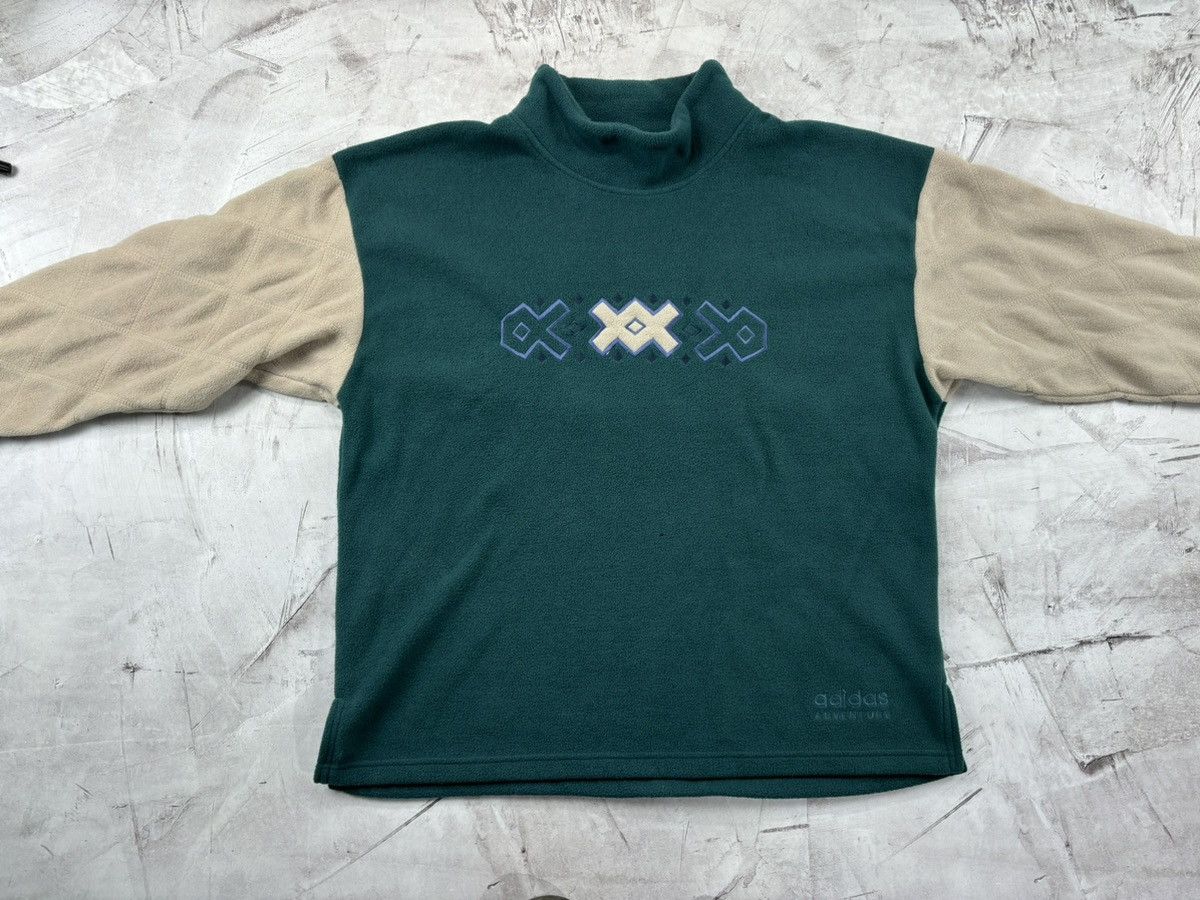 Adidas × Vintage Mens vintage fleece Adidas Adventure Size L Size US L / EU 52-54 / 3 - 3 Thumbnail