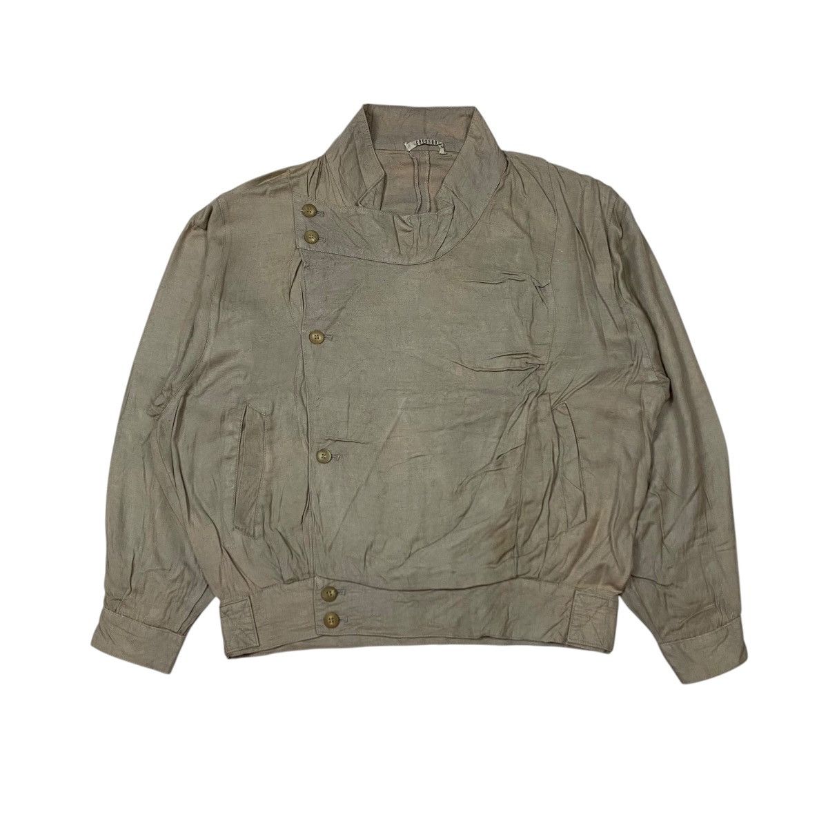 Issey Miyake CrossBreed Asymmetric Bikers Jacket Size US L / EU 52-54 / 3 - 1 Thumbnail