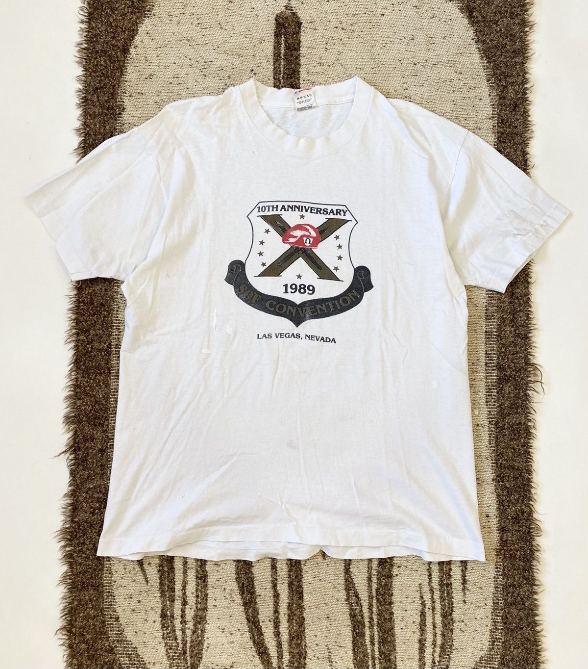 Japanese Brand × Vintage Vintage 80s Trashed Distressed Graphic Tee Size US L / EU 52-54 / 3 - 1 Thumbnail
