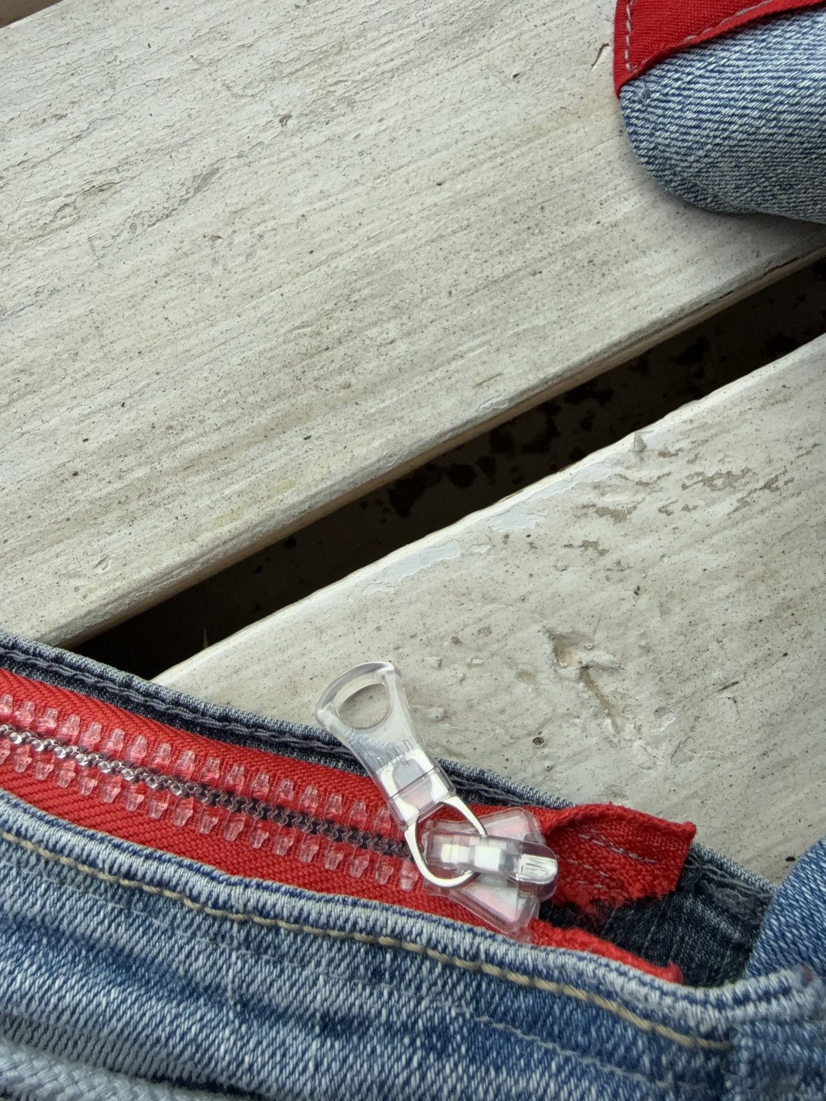 Designer × Japanese Brand × Vintage VNTG Y2K Patchwork Jean Bag Handmade Reworked Vintage RIRI Size ONE SIZE - 8 Thumbnail