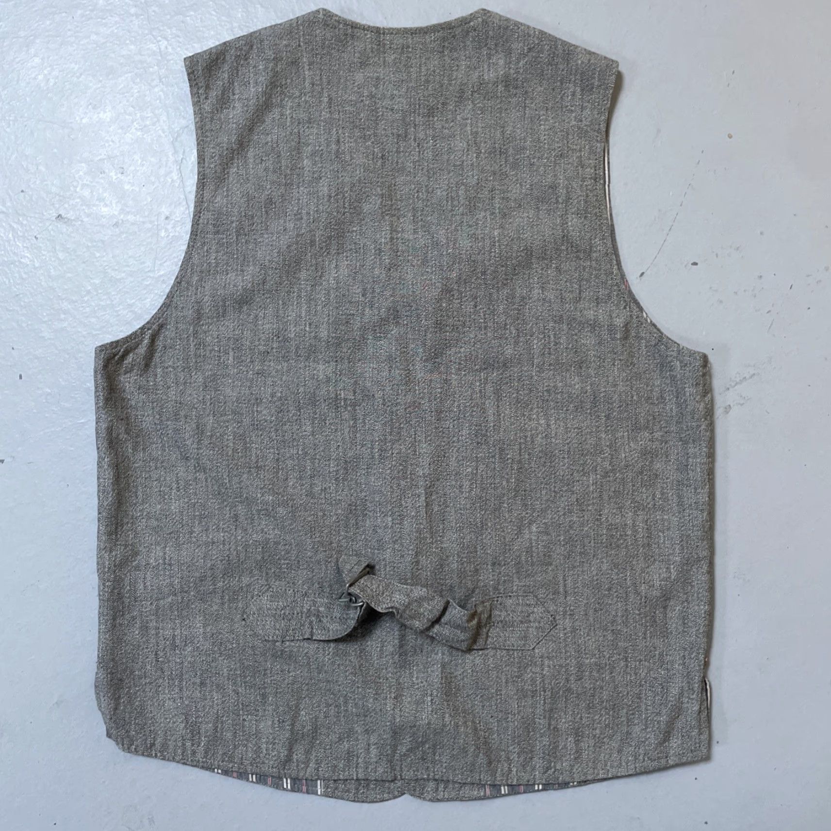 Vintage VINTAGE 68 & Brothers Work Vest S Gray City Japanese Made In Japan Cotton Unisex Adults Cinch Back Size US S / EU 44-46 / 1 - 6 Thumbnail