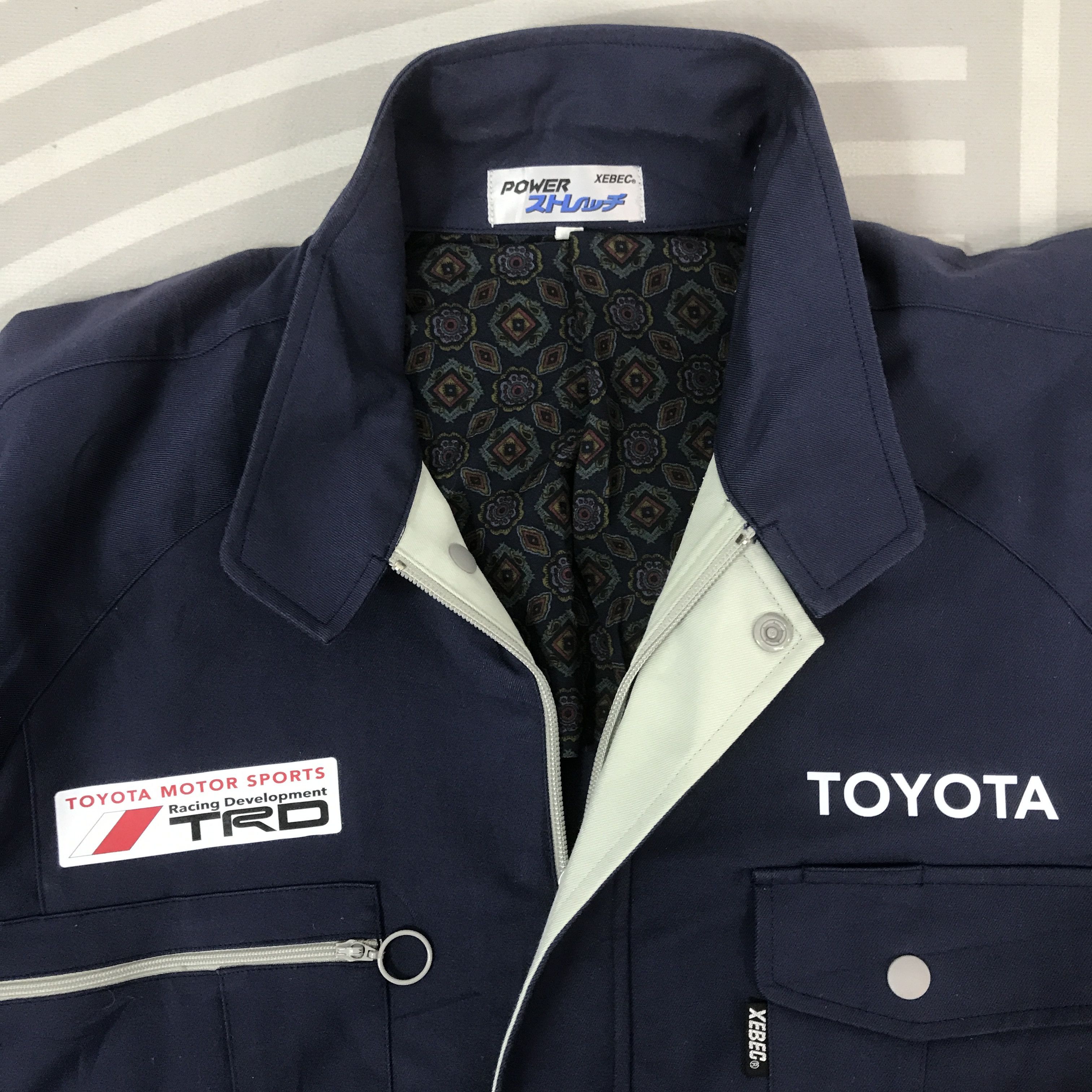 Japanese Brand Vintage Toyota x Trd Racing motorsport custom navy Jacket Size US XL / EU 56 / 4 - 7 Thumbnail