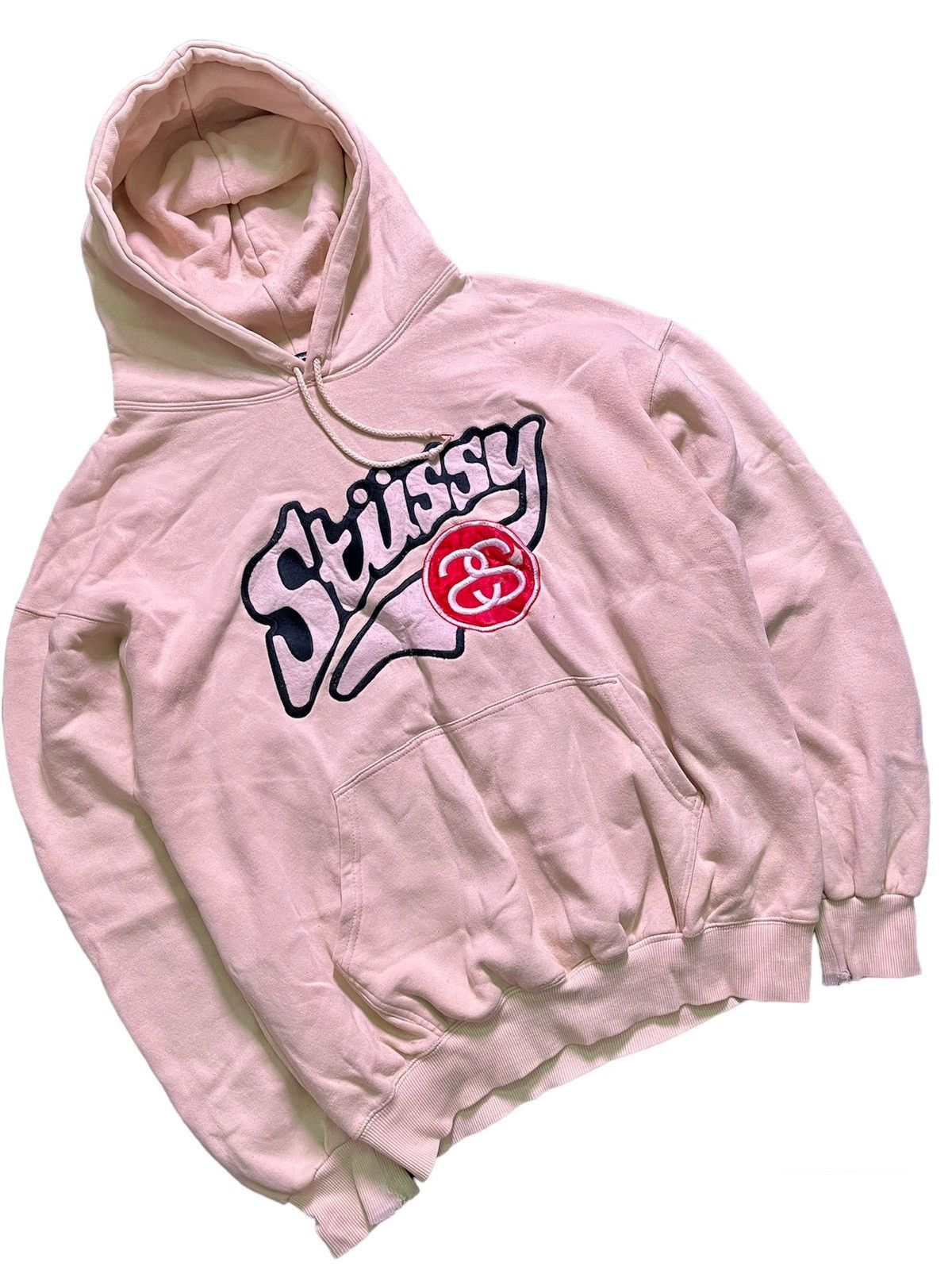 image of Stussy Big Logo Embroidery Usa in Beige, Men's (Size Large)