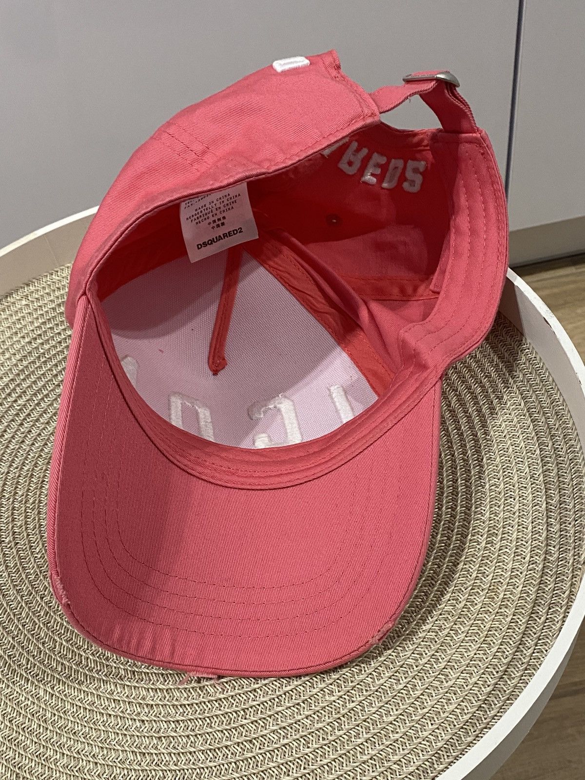 Dsquared2 Dsquared2 ICON pink distressed unisex baseball luxury cap Size ONE SIZE - 6 Thumbnail