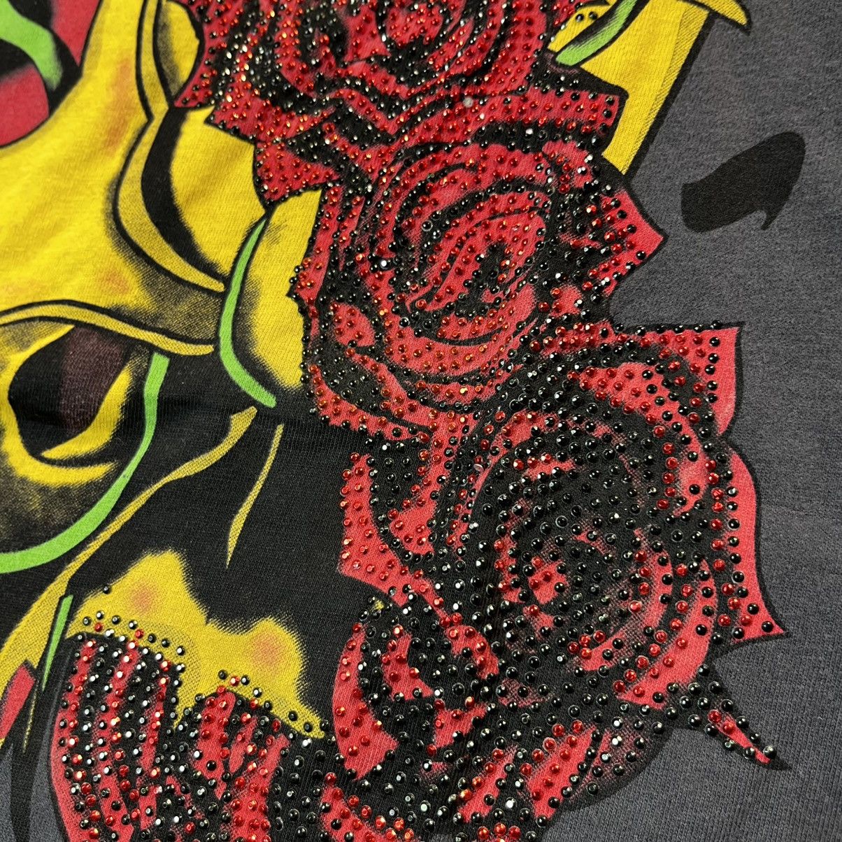 Ed Hardy Vintage 00s Ed Hardy Audigier Swag Skull Big Logo Tee Tshirt Size US L / EU 52-54 / 3 - 9 Thumbnail