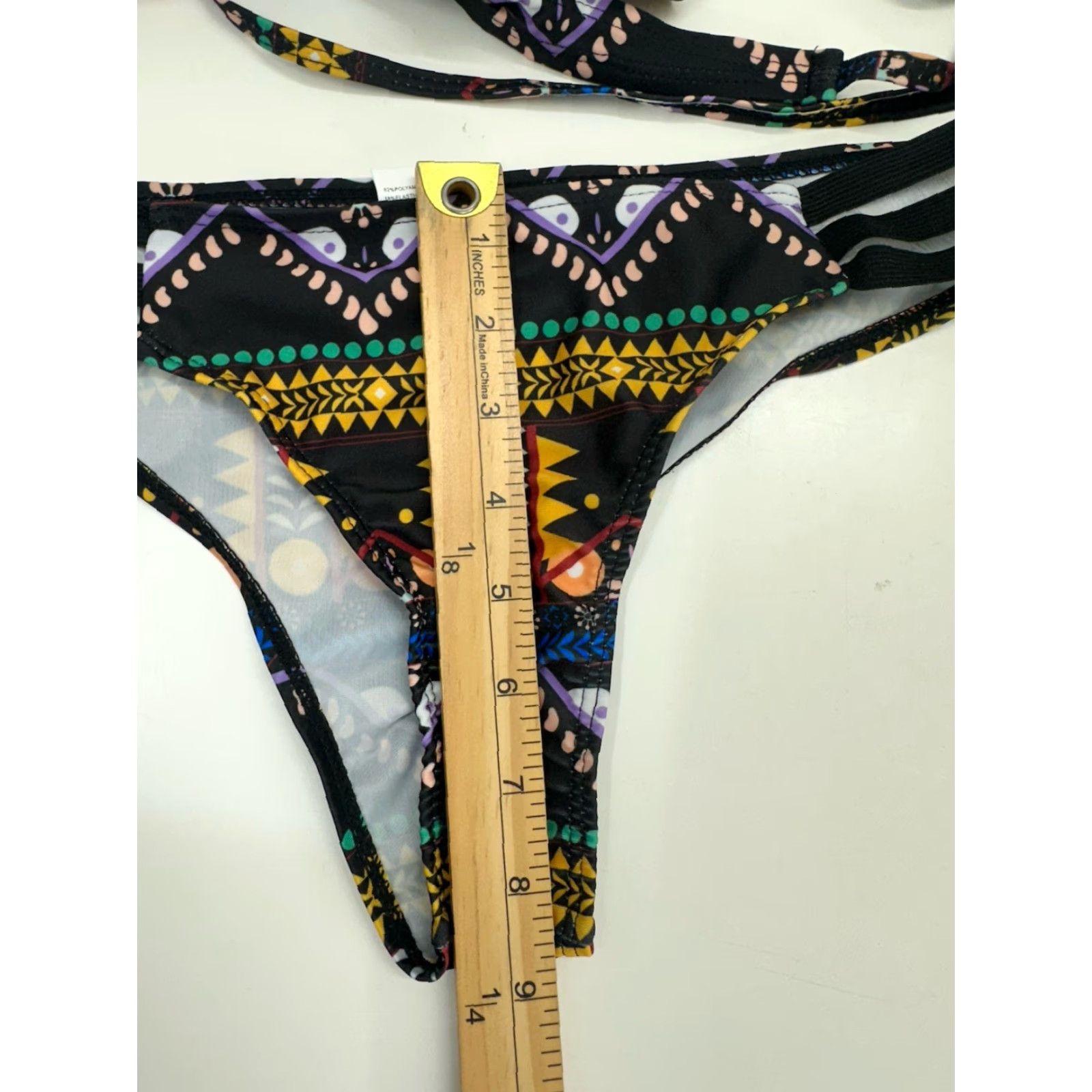 Vintage Unbranded Womens Bikini Two-Piece Swimsuit Medium Blue Solid Wrap Around Top Bottom Padded Beach Size M / US 6-8 / IT 42-44 - 7 Thumbnail
