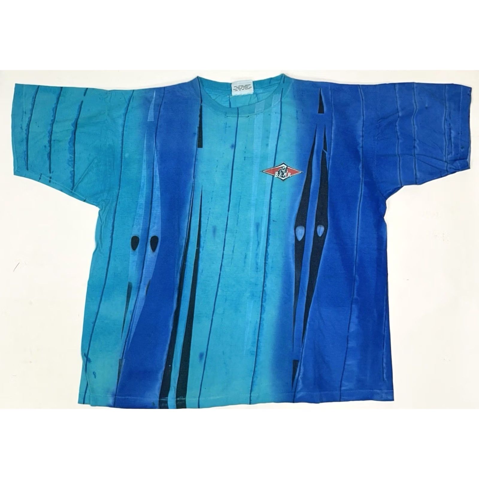 Vintage VINTAGE Bear Surfboards Tie-Dye Blue Shirt XL/2XL 26.5x28.75 Inches Made In USA Size US XL / EU 56 / 4 - 2 Thumbnail