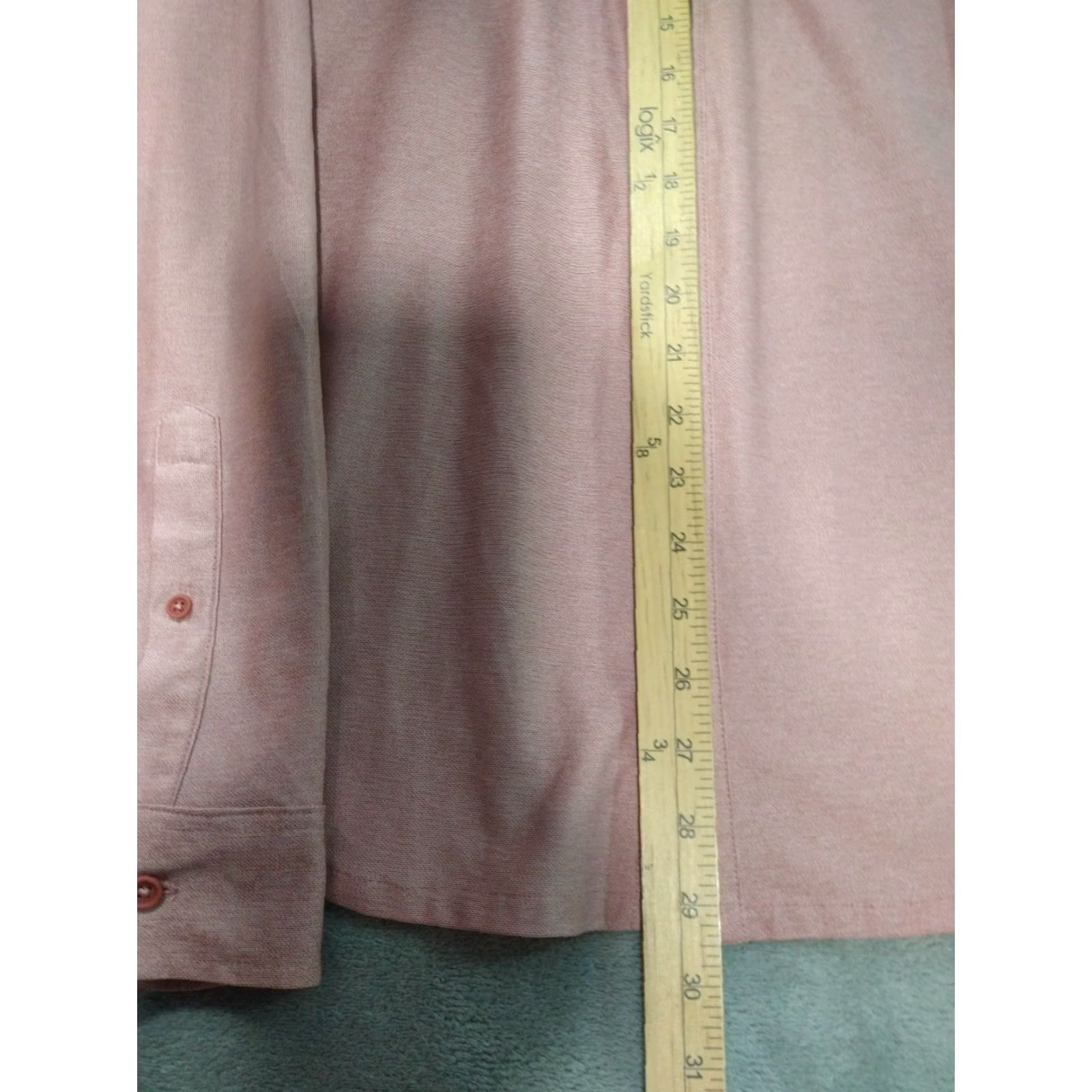 Vintage VRST Shirt Mens L Pink Long Sleeve Button Up 4 Way Stretch Moisture Wicking Size US L / EU 52-54 / 3 - 4 Thumbnail
