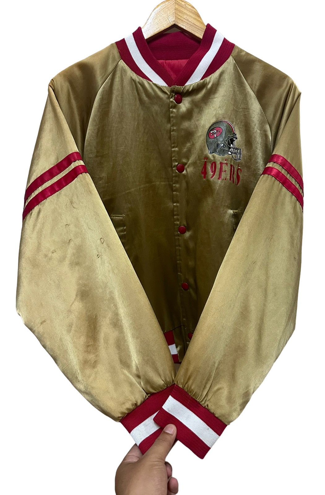 NFL × Vintage 🔥 Vintage Starter 80’s San Francisco 49ers Satin Bomber Size US M / EU 48-50 / 2 - 7 Thumbnail