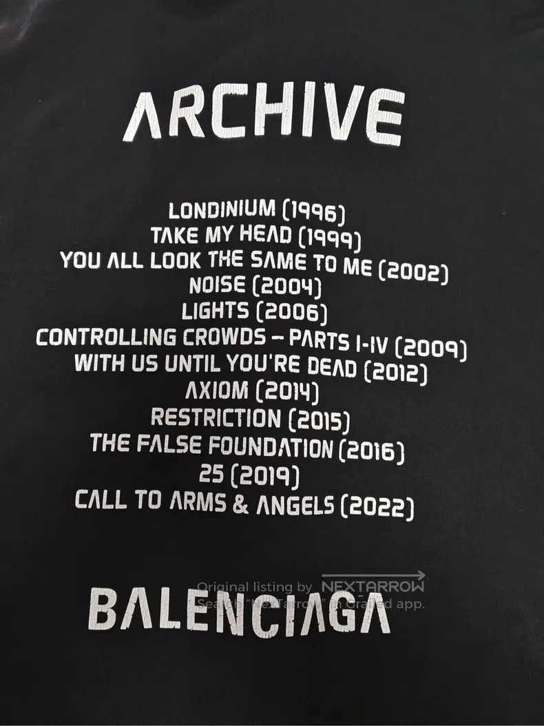 Balenciaga Balenciaga Apple Music Limited Edition Destroyed Music Hoo Size US S / EU 44-46 / 1 - 5 Thumbnail