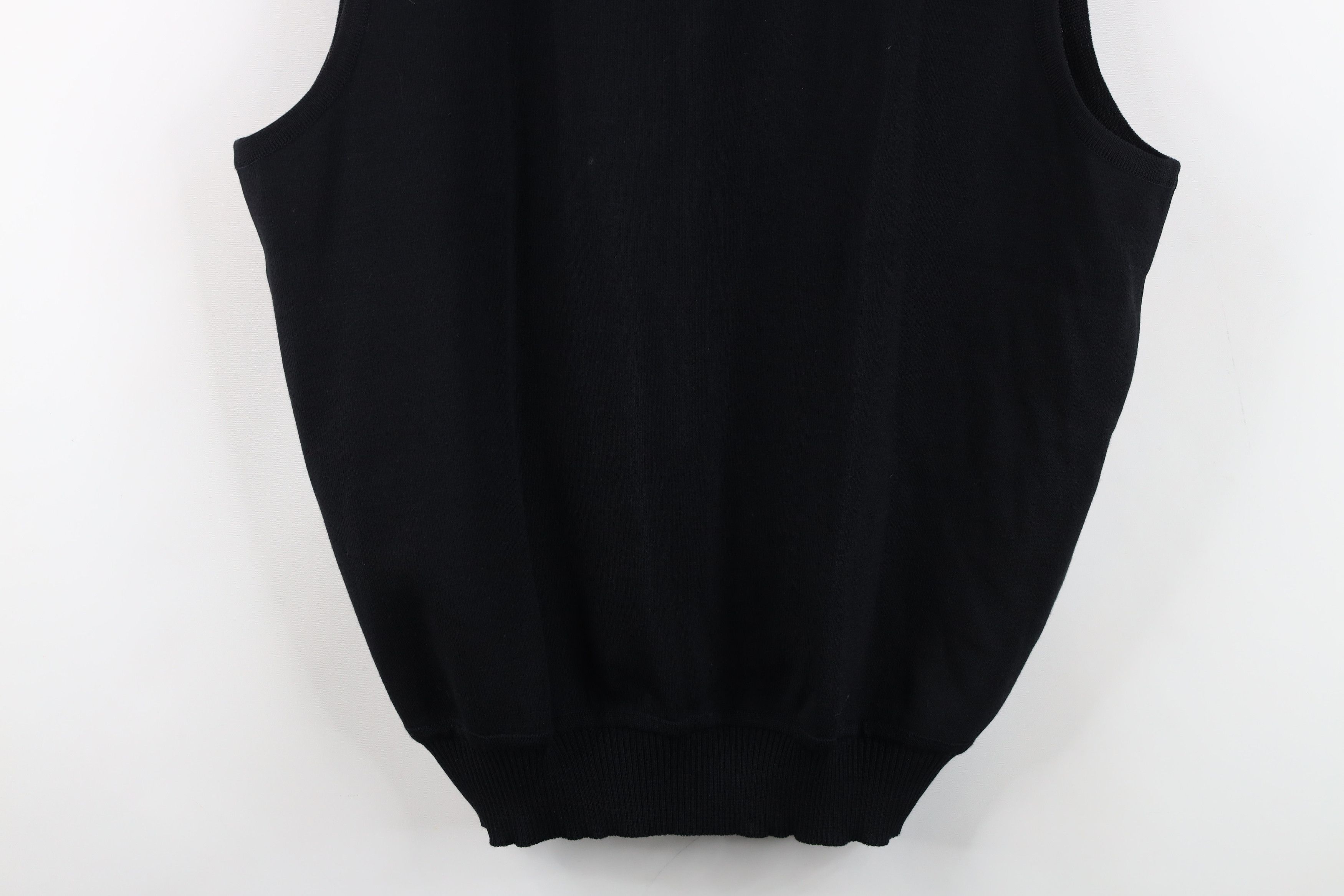 St. Croix Vintage 90s St Croix Blank Merino Wool Sweater Vest USA Size US XL / EU 56 / 4 - 3 Thumbnail