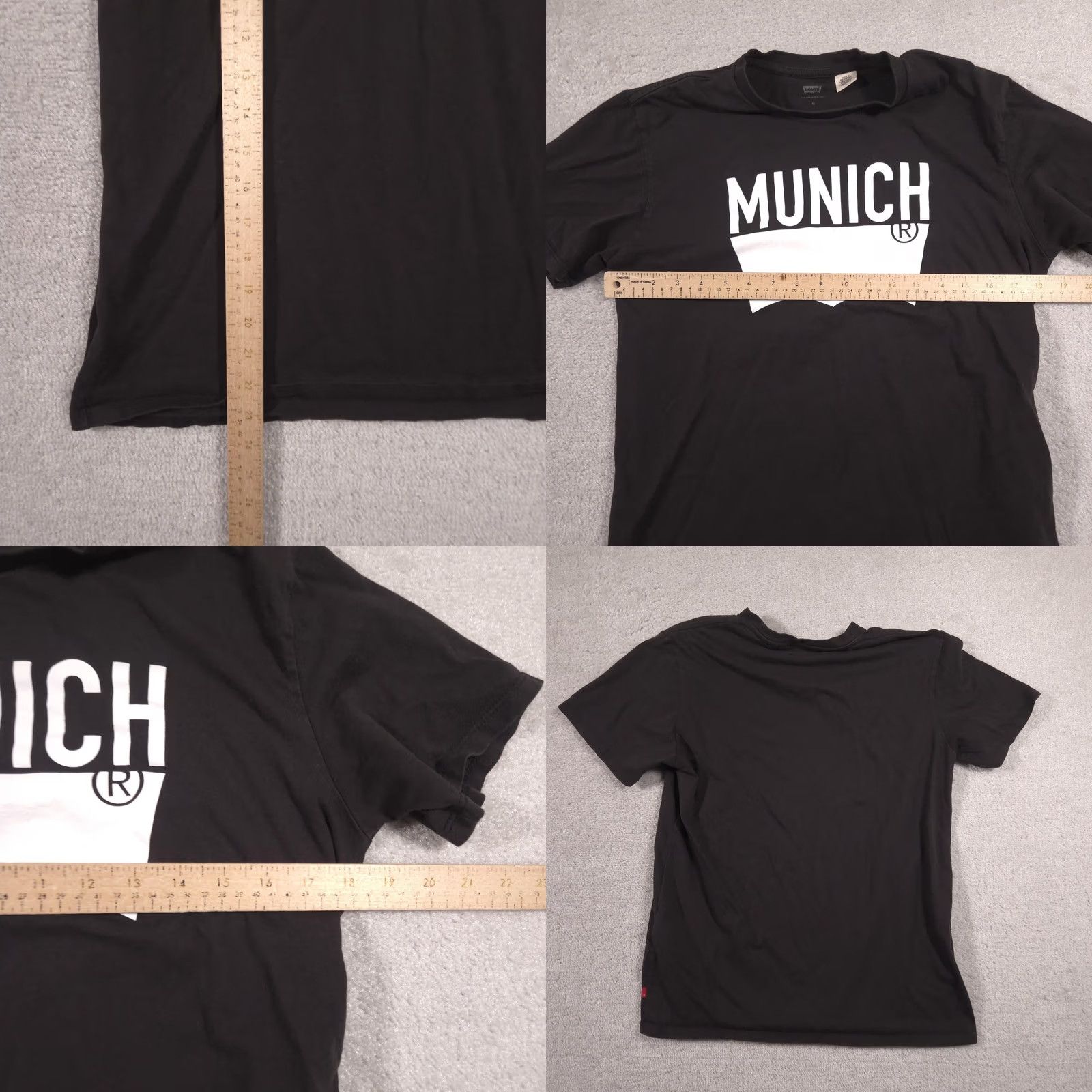 Levi's Levi's Shirt Mens Medium Black Munich City Logo Graphic Tee San Francisco Shirt Mens Medium Black Munich City Logo Graphic Tee San Francisco Size US M / EU 48-50 / 2 - 8 Thumbnail