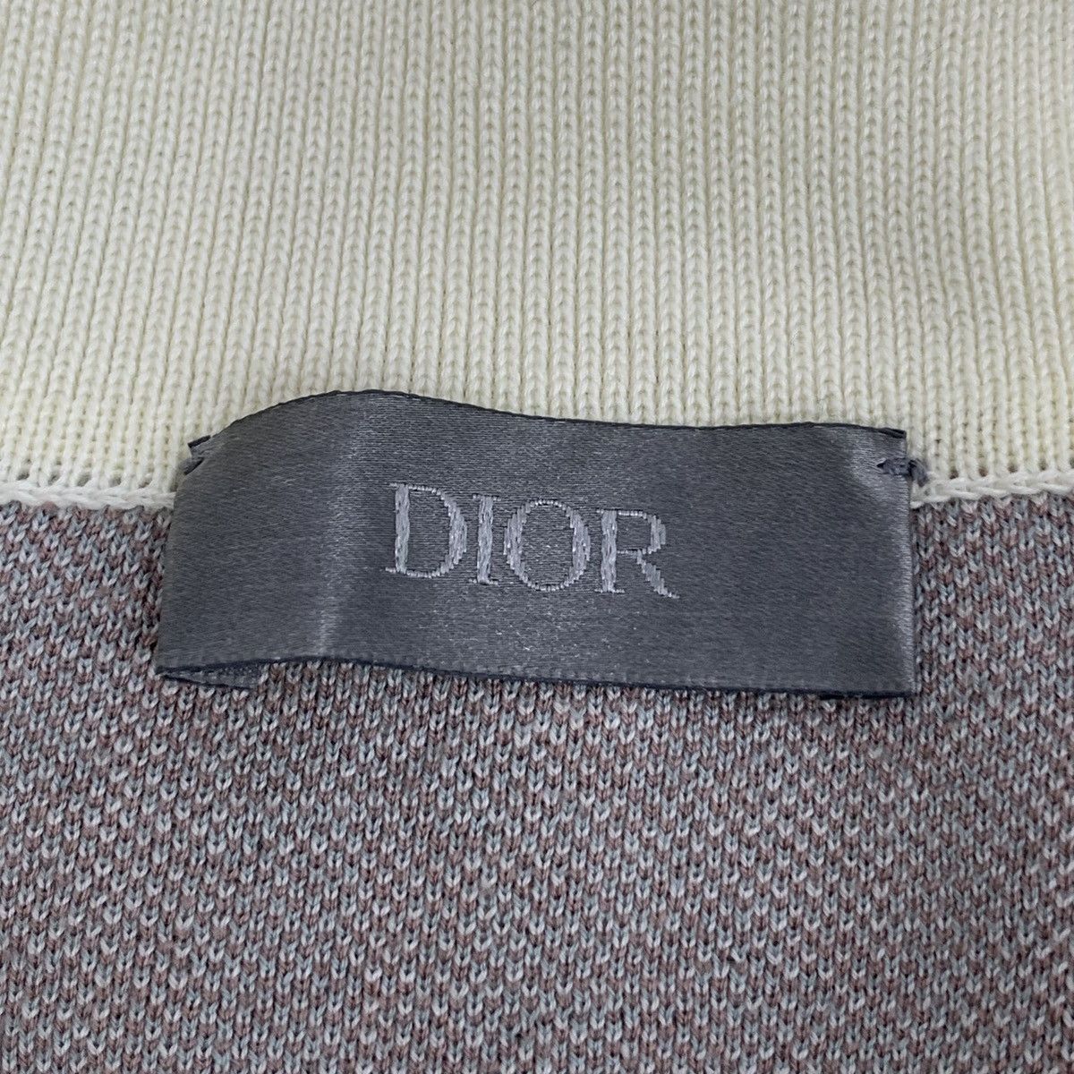Dior Gray Patterned Short Sleeve Polo Top XS Size US XS / EU 42 / 0 - 5 Thumbnail