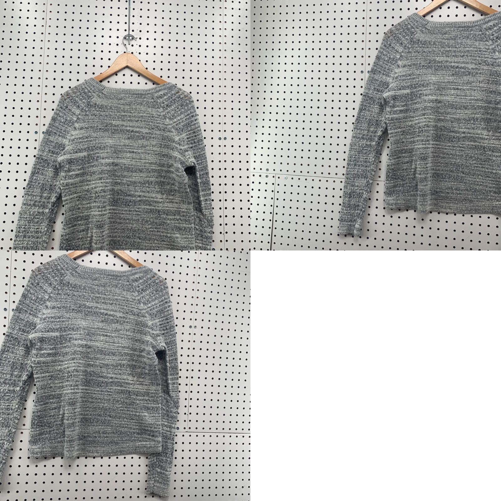 Lou & Grey Lou & Grey Womens Knit Sweater Medium Gray Alpaca Blend V Neck Pullover Size M Size M / US 6-8 / IT 42-44 - 10 Thumbnail