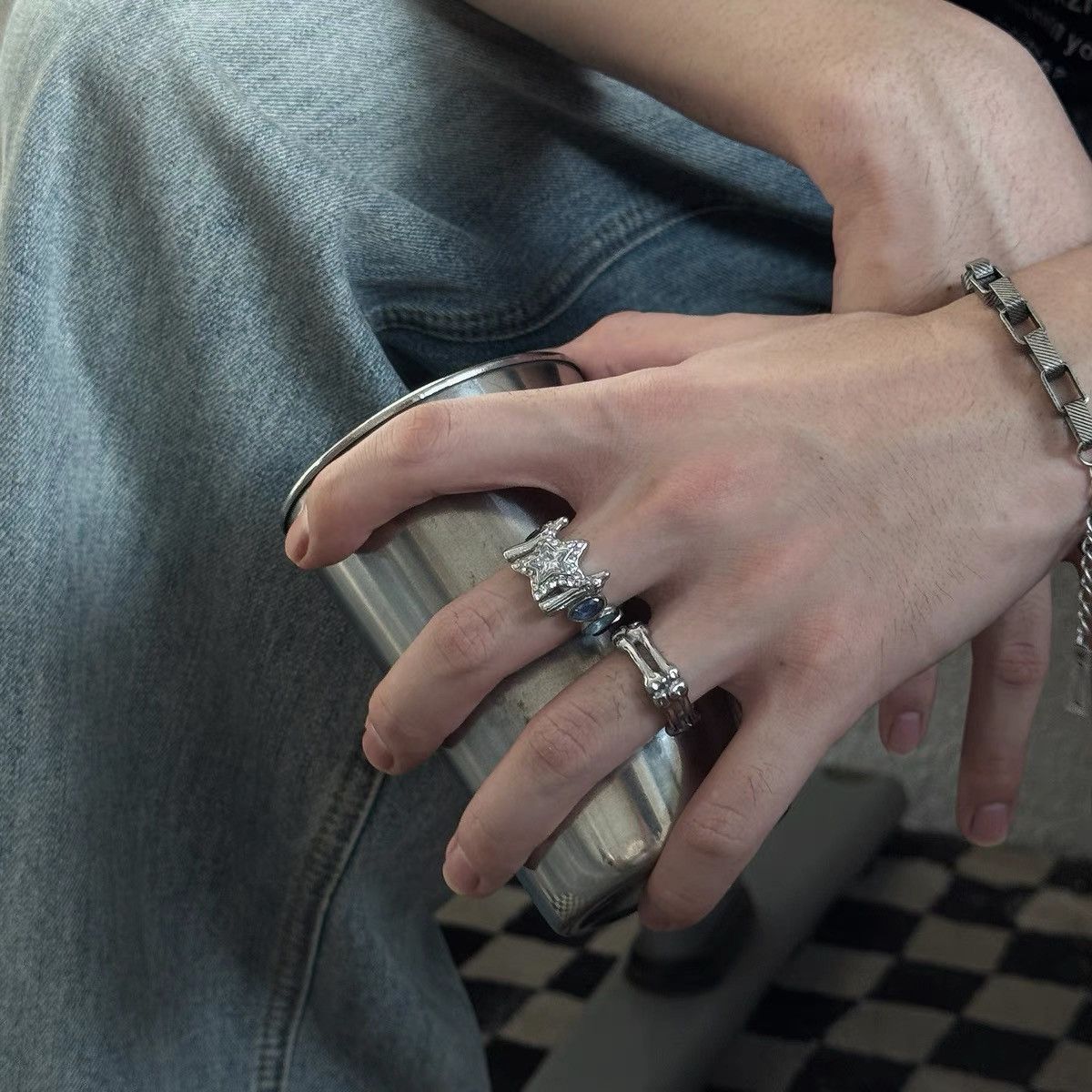 Japanese Brand × Vintage Retro punk rings Size ONE SIZE - 1 Thumbnail
