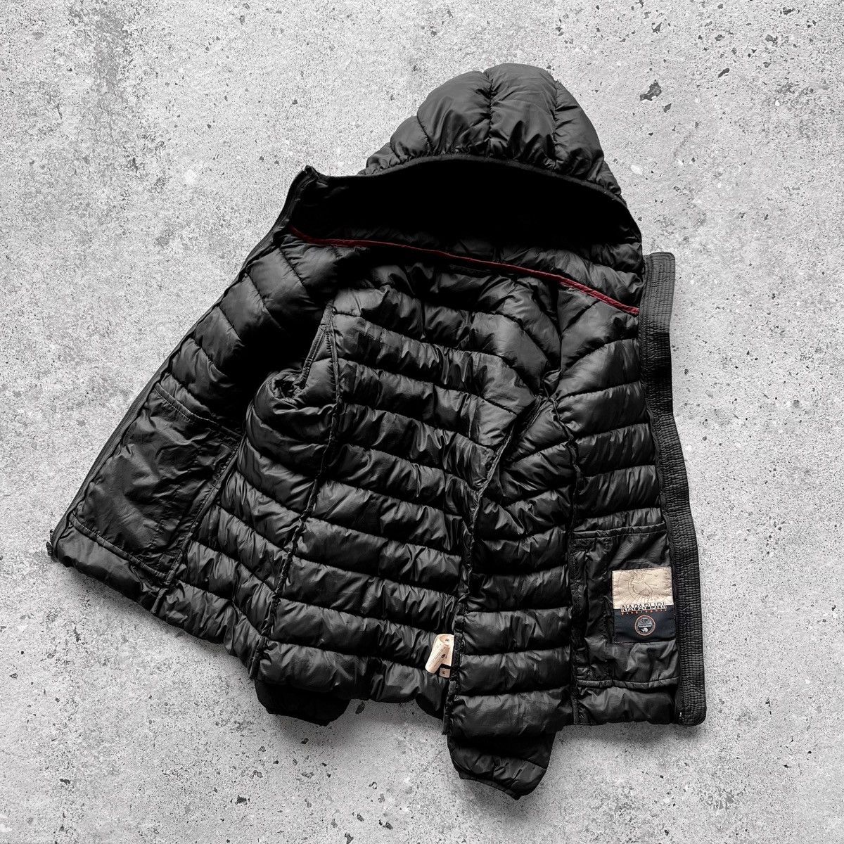 Napapijri Napapijri Women Black Full Zip Padded Quilted Jacket Pockets Size M / US 6-8 / IT 42-44 - 3 Thumbnail