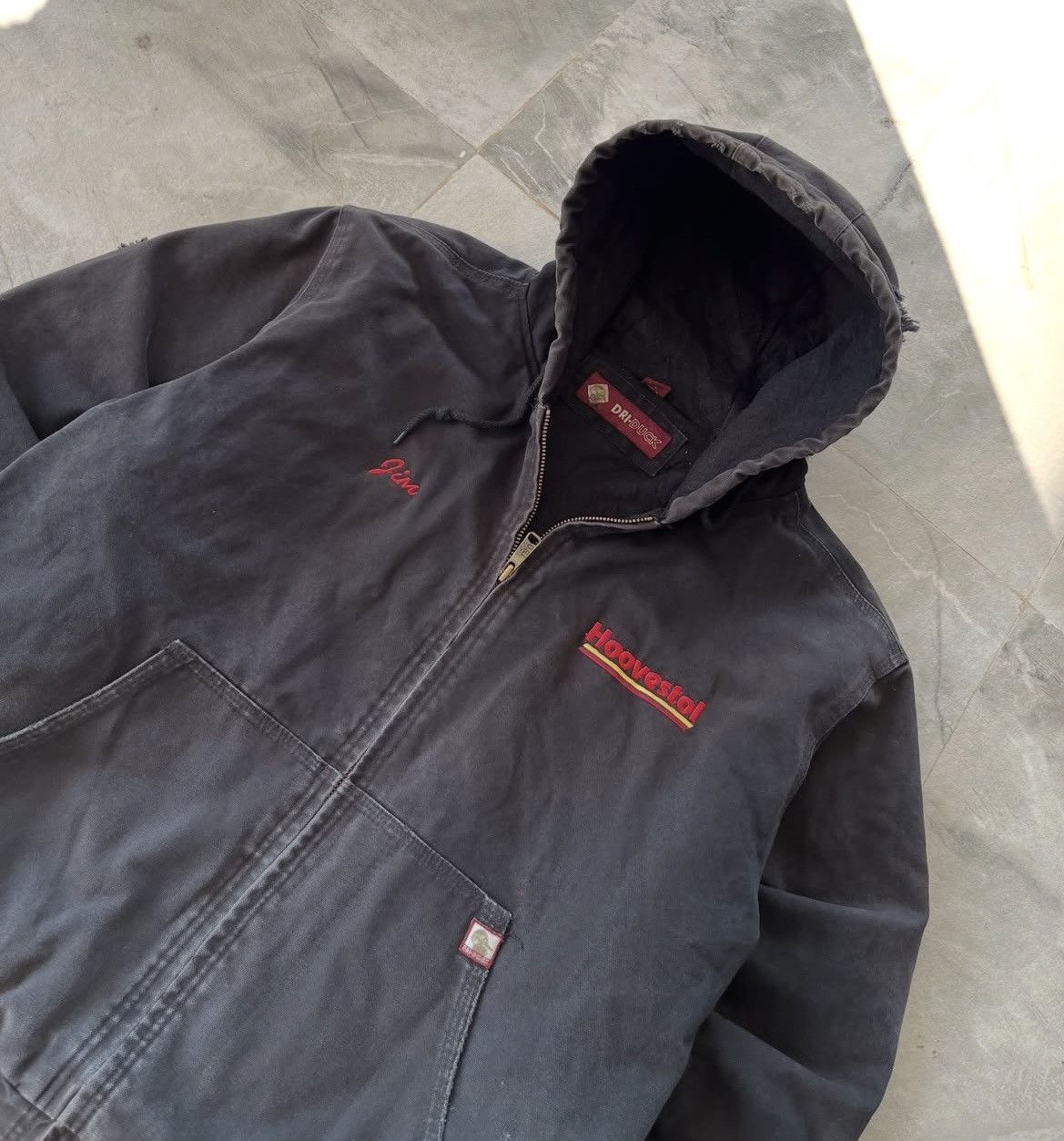 Other Vintage Faded Black Dri Duck Active Jacket Size US L / EU 52-54 / 3 - 3 Thumbnail