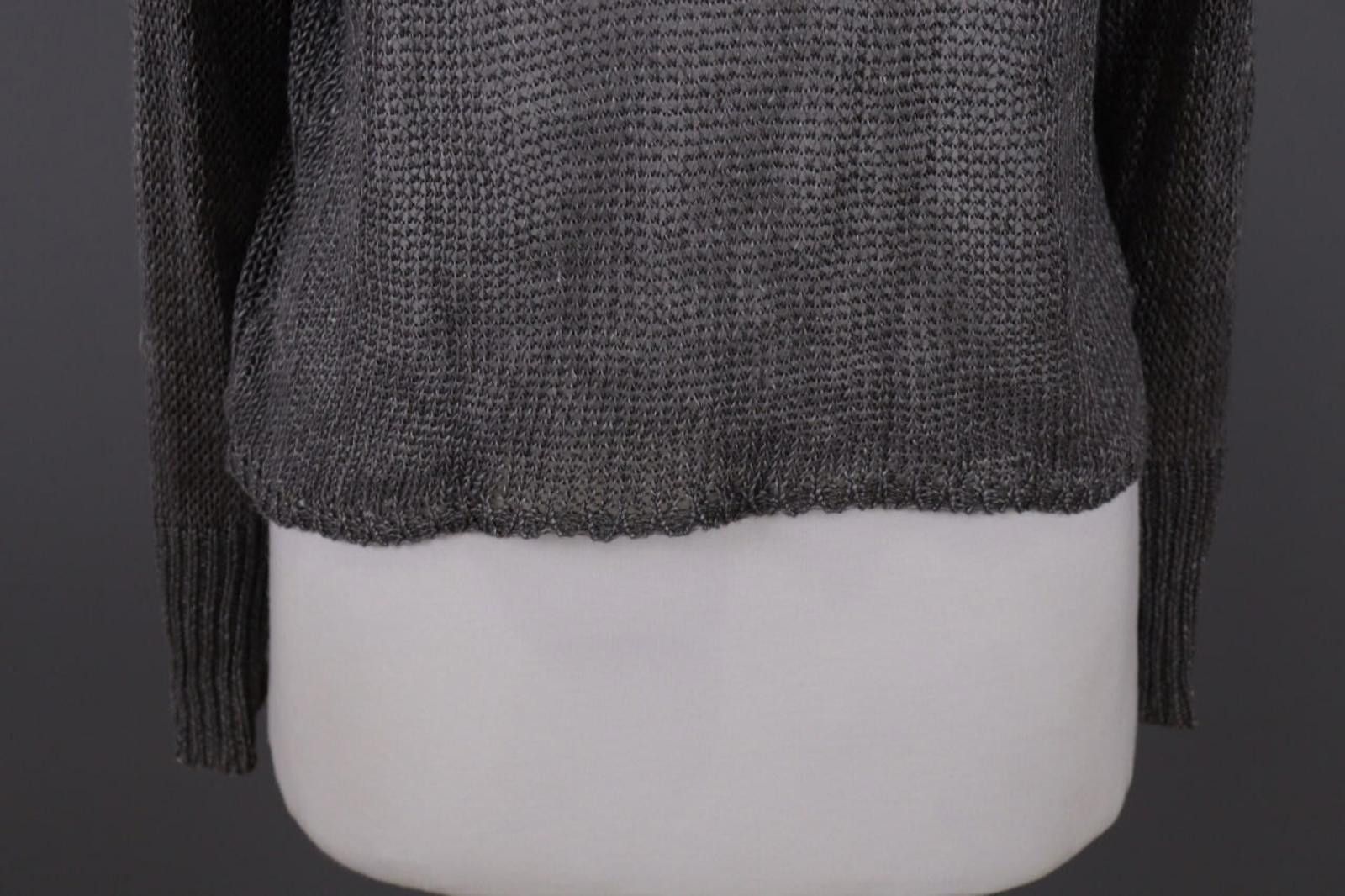 Denim & Supply Ralph Lauren Denim & Supply Ralph Lauren Gray Crochet Knit Sweater Size S Size S / US 4 / IT 40 - 3 Thumbnail