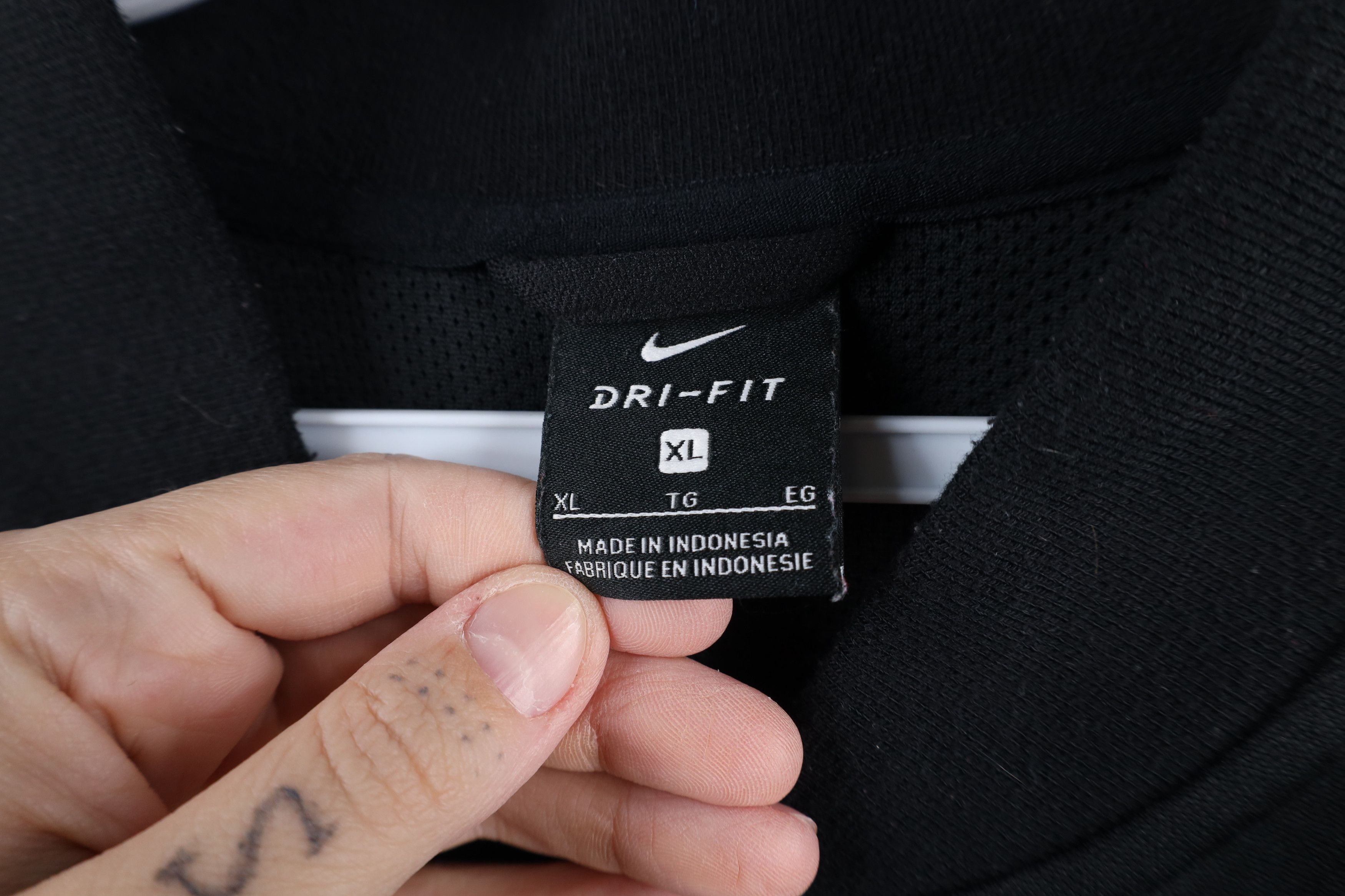 Nike × Vintage Nike Scott Mini Swoosh Knit Full Zip Bomber Jacket Black Size US XL / EU 56 / 4 - 8 Thumbnail
