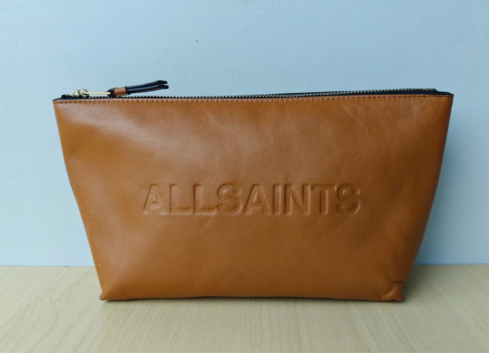 Allsaints ALLSAINTS Emile Leather Logo Pouch Bag FTP - 8202 Size ONE SIZE - 1 Thumbnail